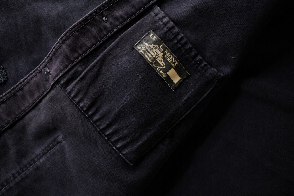 1950 - 1960’s  French Black Moleskin Work Jacket / 法國黑色工作外套