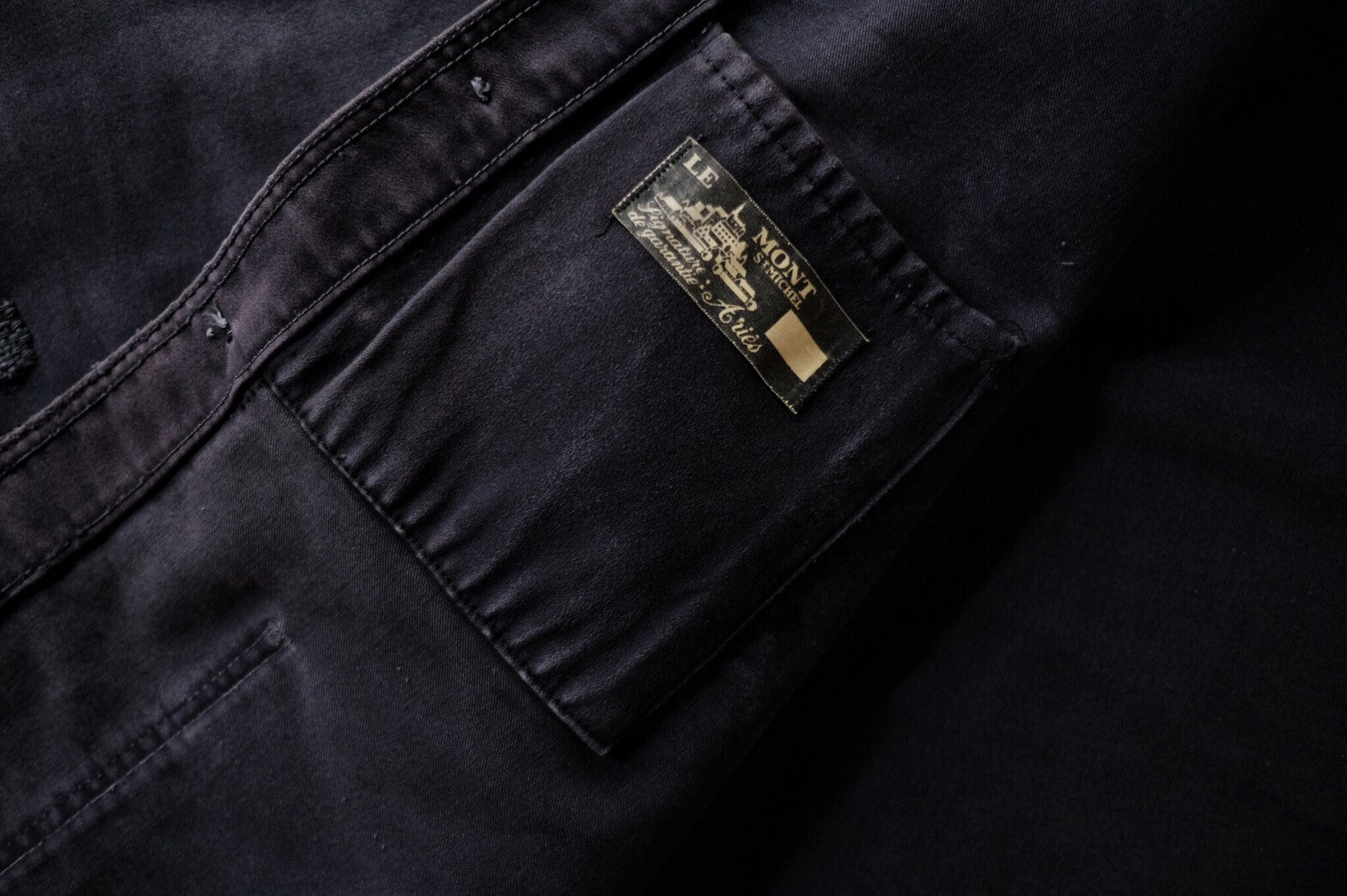 1950 - 1960’s  French Black Moleskin Work Jacket / 法國黑色工作外套
