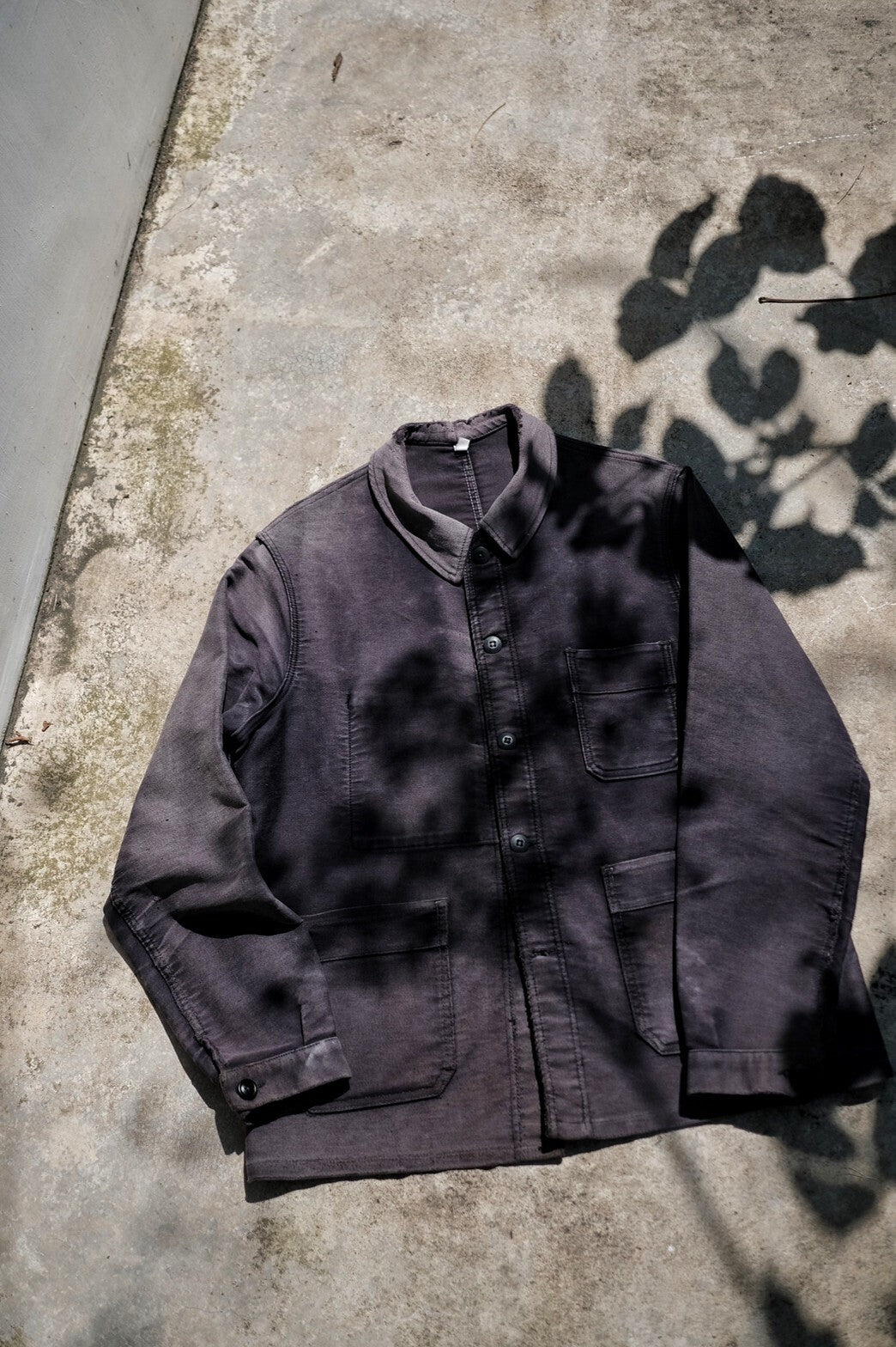 1950 - 1960’s  French Black Moleskin Work Jacket / 法國黑色工作外套