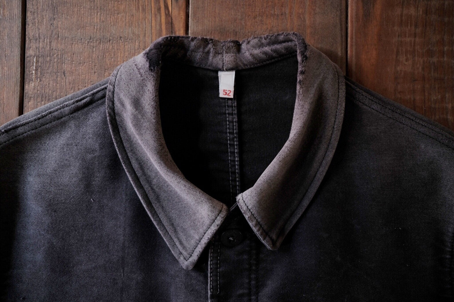 1950 - 1960’s  French Black Moleskin Work Jacket / 法國黑色工作外套