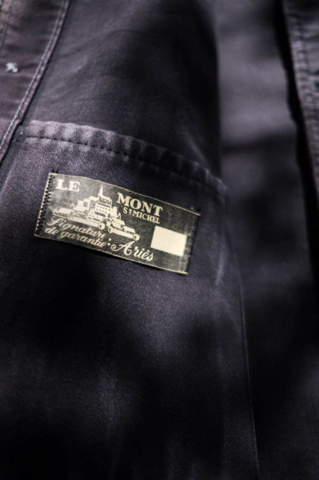 1950 - 1960’s  French Black Moleskin Work Jacket / 法國黑色工作外套