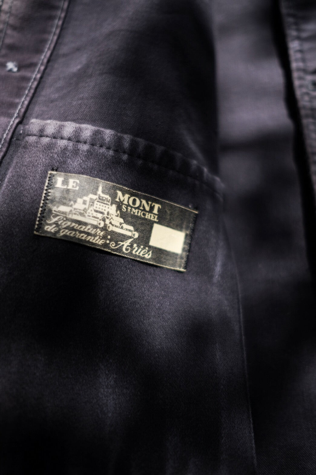 1950 - 1960’s  French Black Moleskin Work Jacket / 法國黑色工作外套