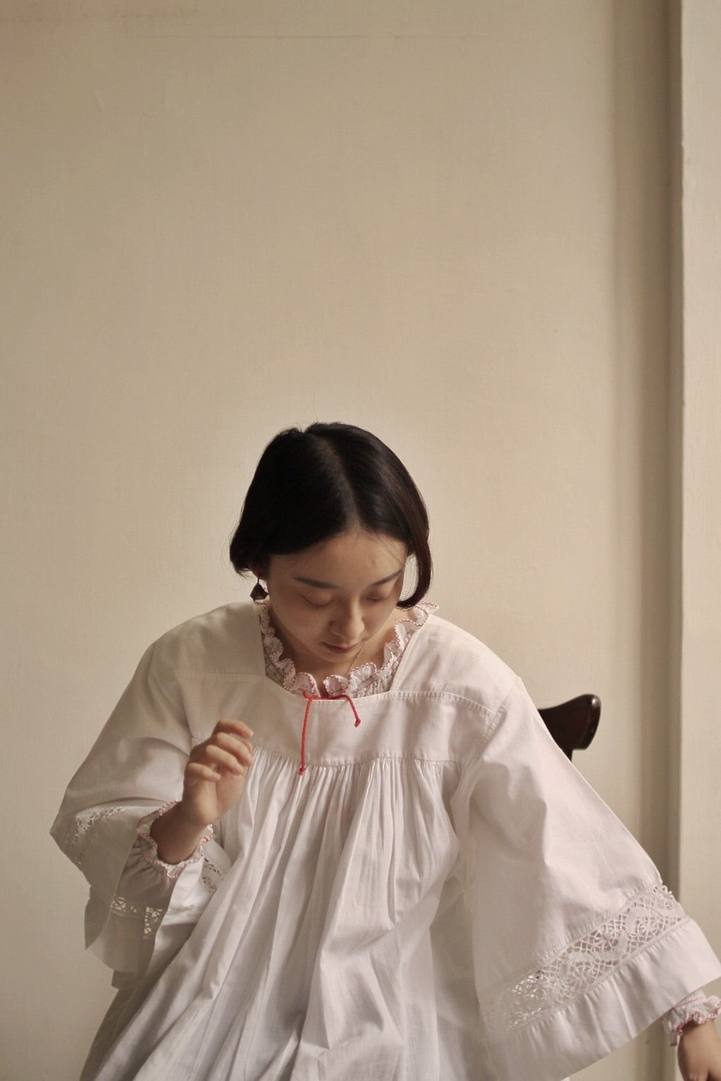 1940's French Priest Blouse / 法國牧師罩衫