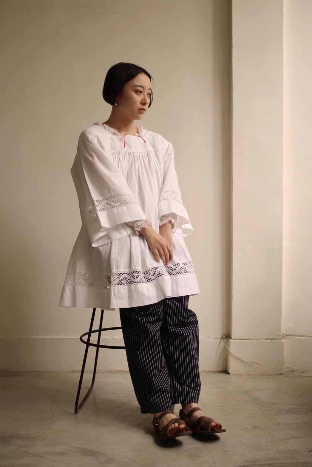 1940's French Priest Blouse / 法國牧師罩衫