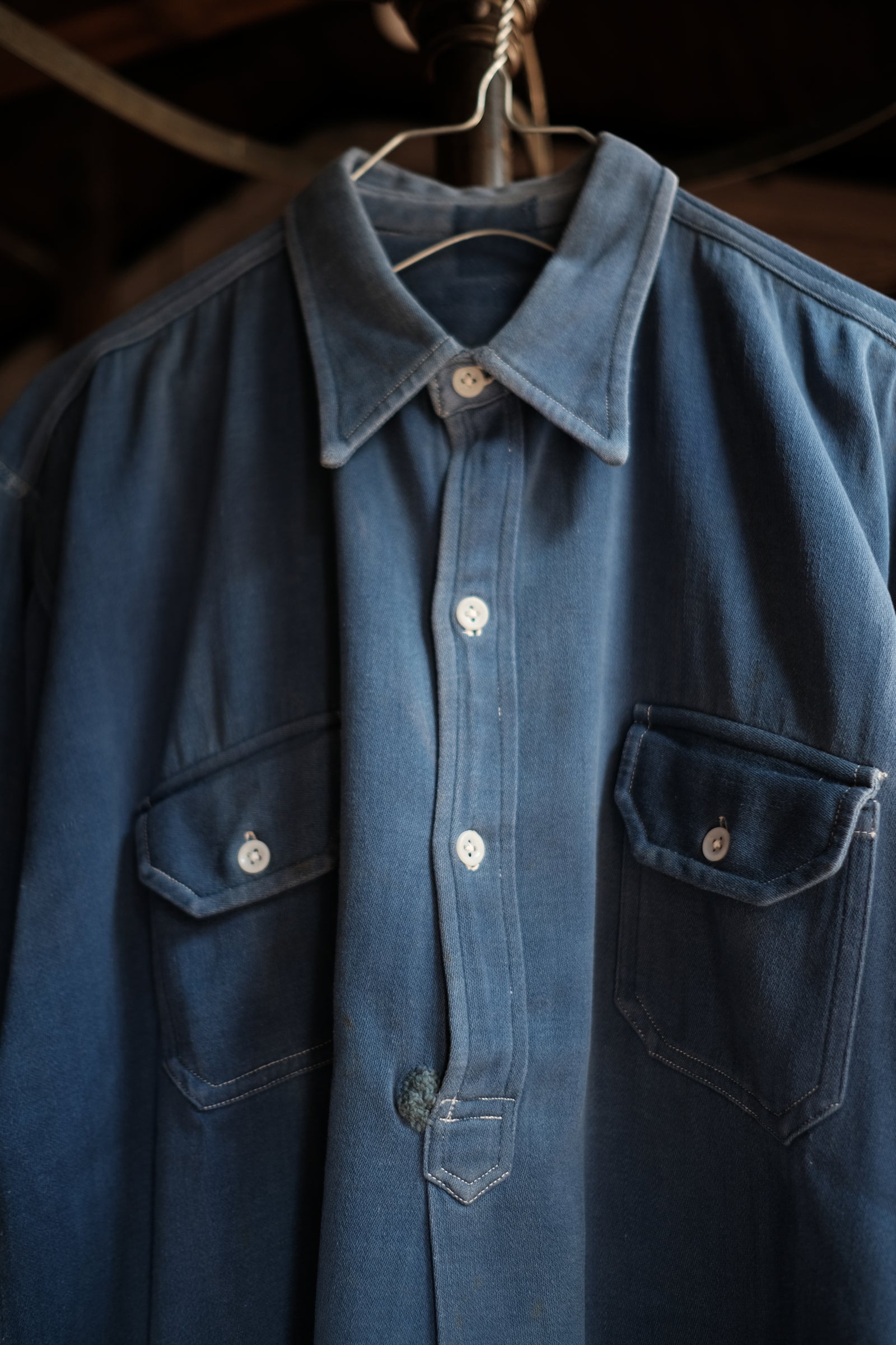 1950’s French Work Shirt / 法國藍染工作襯衫