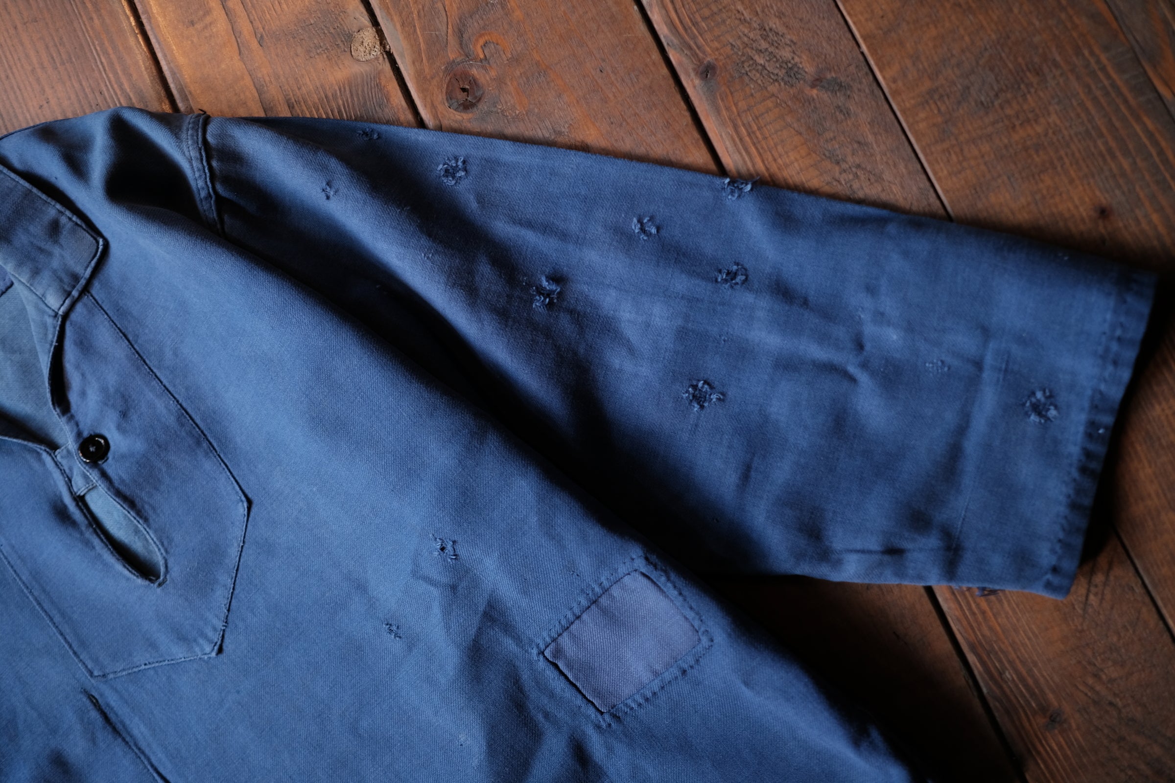 1960's French Fisherman Smock / 法國藍染釣魚襯衫
