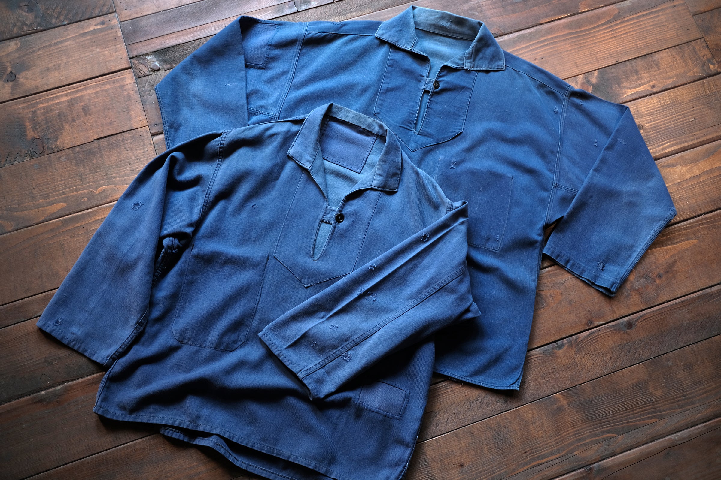 1960's French Fisherman Smock / 法國藍染釣魚襯衫