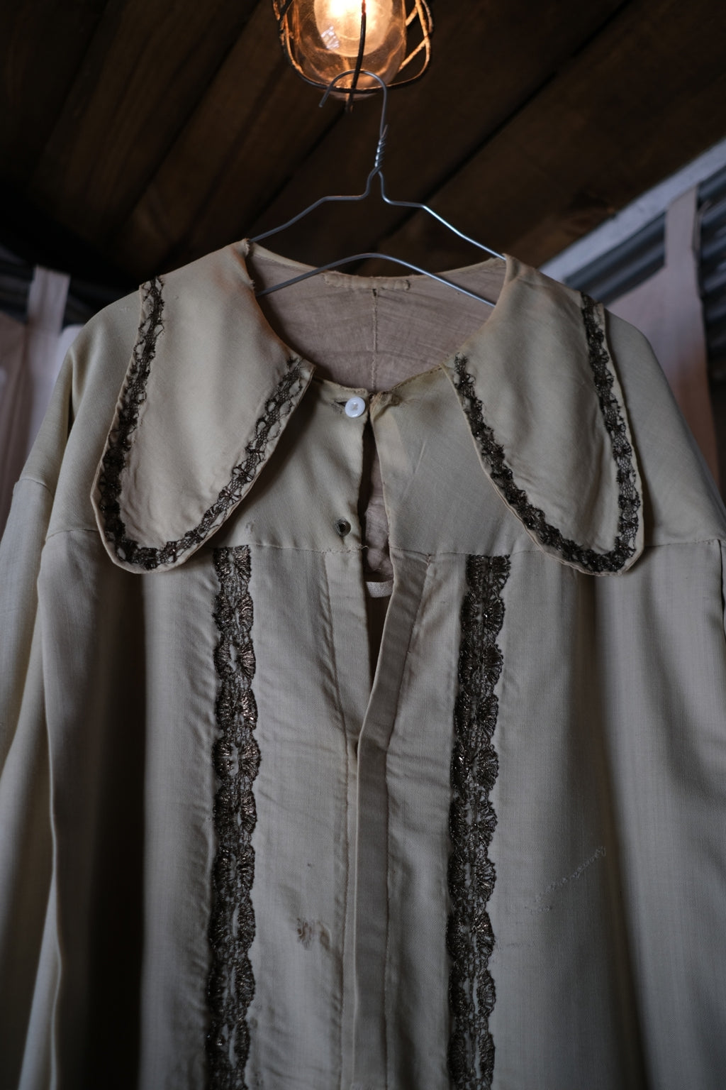 1910-20’s American Edwardian Rope Belted Coat / 美國繩束帶大衣