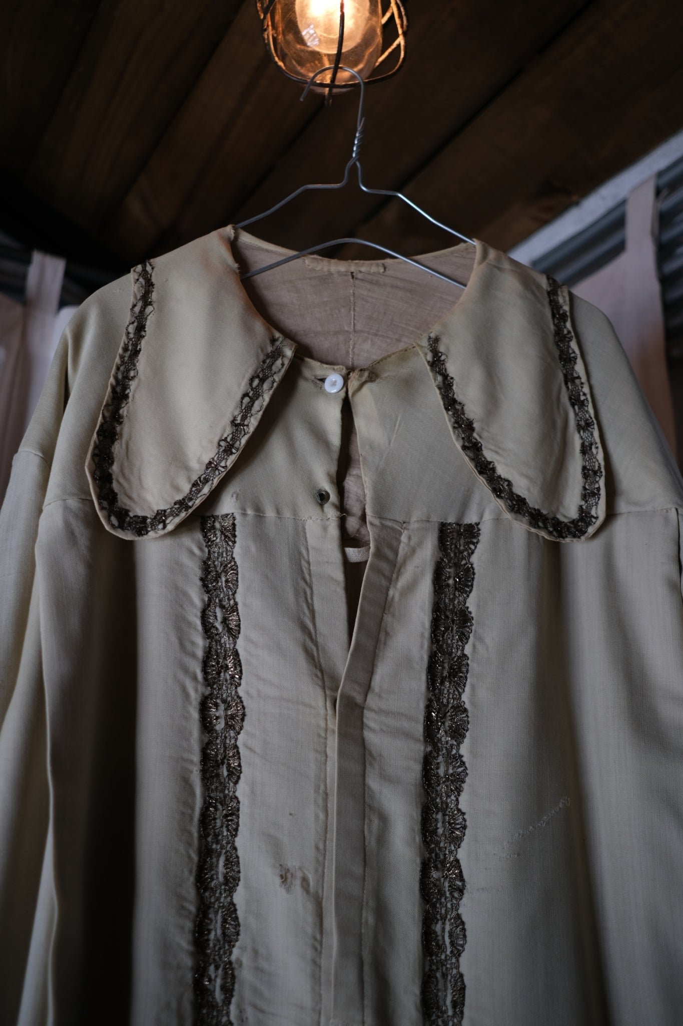 1910-20’s American Edwardian Rope Belted Coat / 美國繩束帶大衣