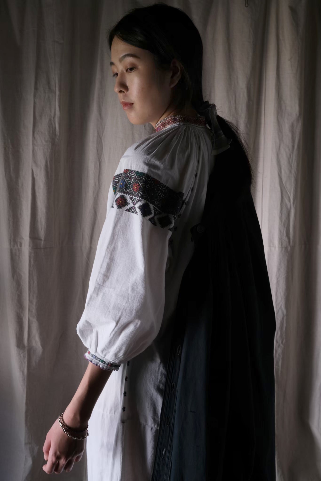 1940’s Ukraine Vyshyvanka Folk Dress / 烏克蘭洋裝