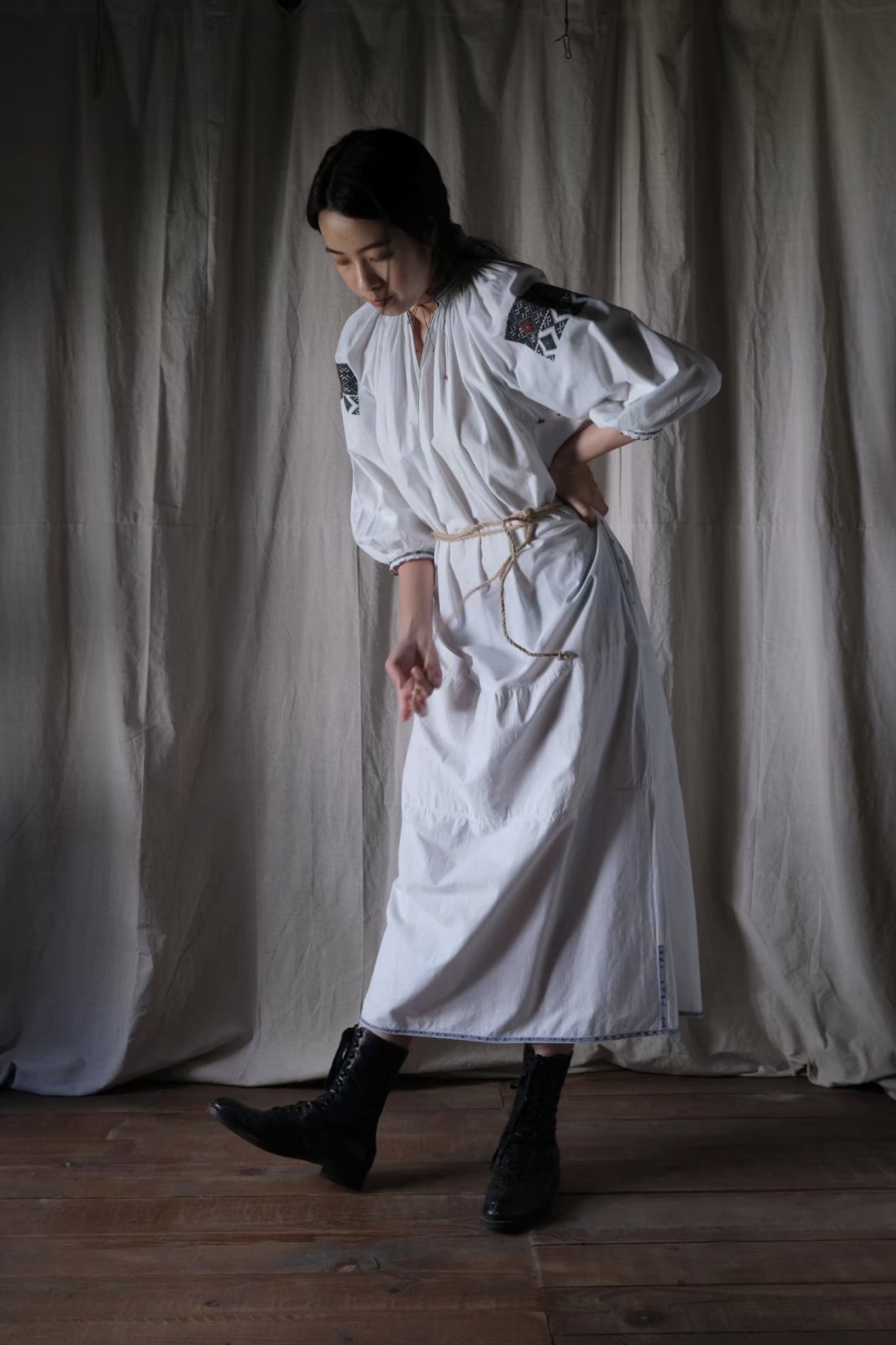 1940’s Ukraine Vyshyvanka Folk Dress / 烏克蘭洋裝