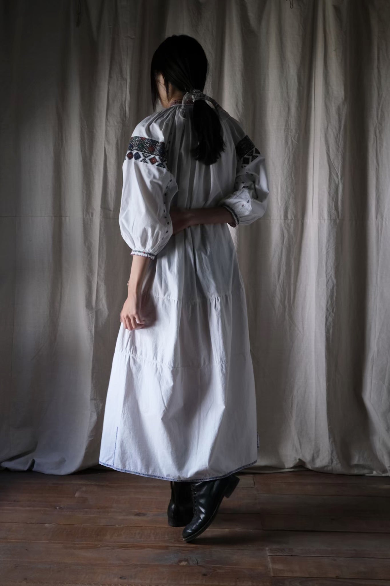 1940’s Ukraine Vyshyvanka Folk Dress / 烏克蘭洋裝