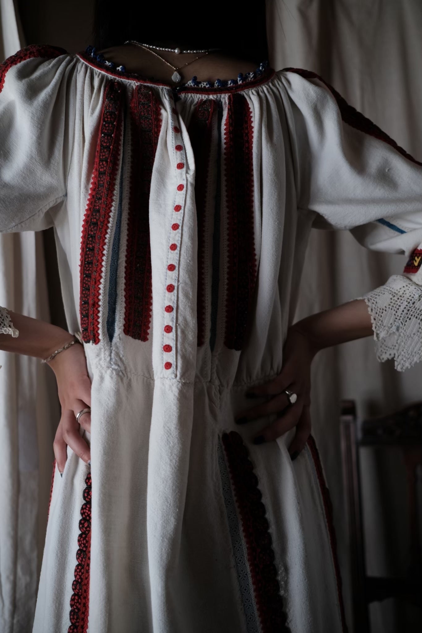 1930-1940’s Transylvania Folk Dress / 特蘭西瓦尼亞洋裝