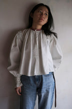 Early 20th C. Romanian Folk Blouse / 羅馬尼亞刺繡罩衫