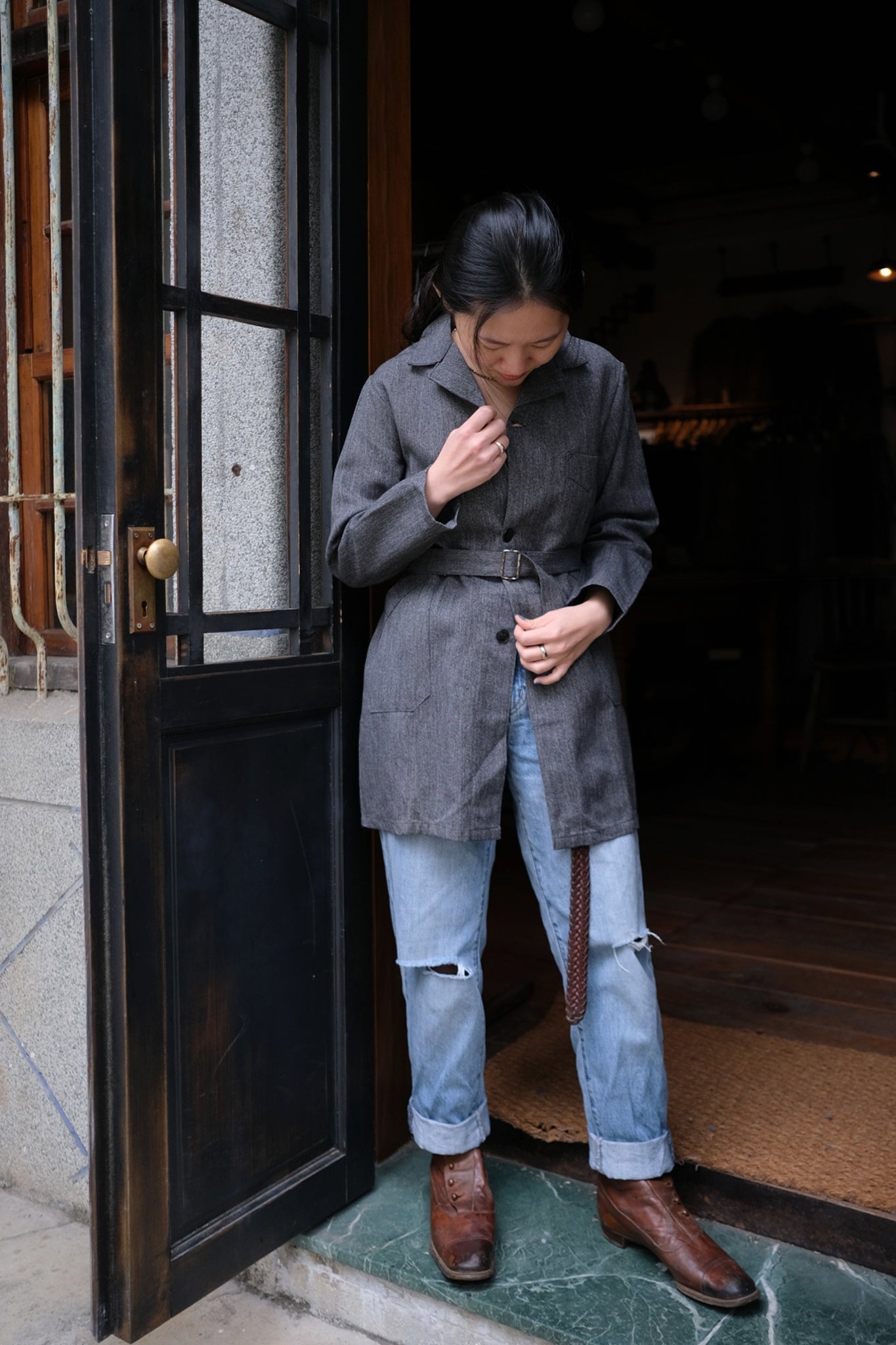 1950's French Atelier Coat for Boys / 法國男童工作服