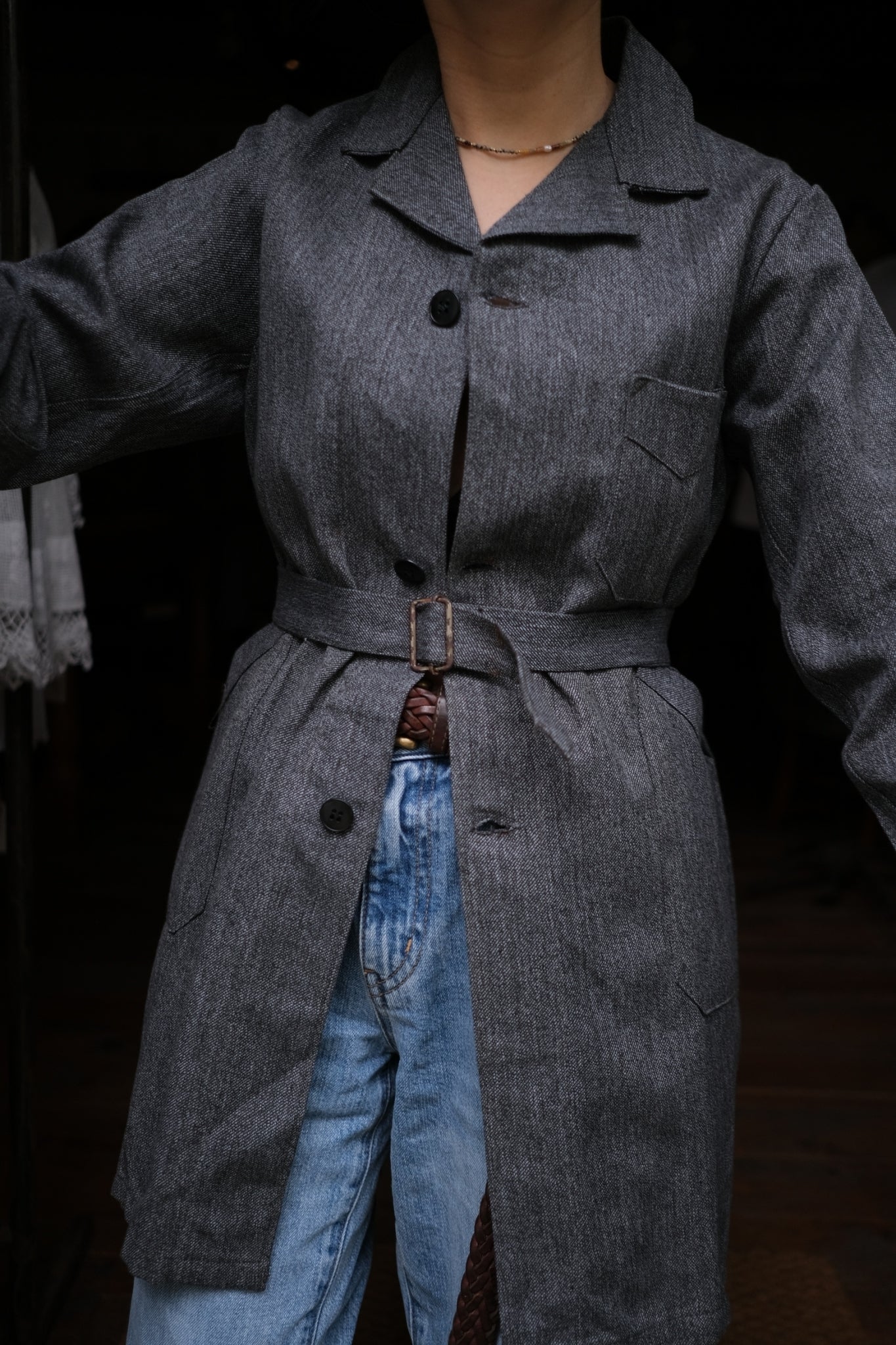 1950's French Atelier Coat for Boys / 法國男童工作服