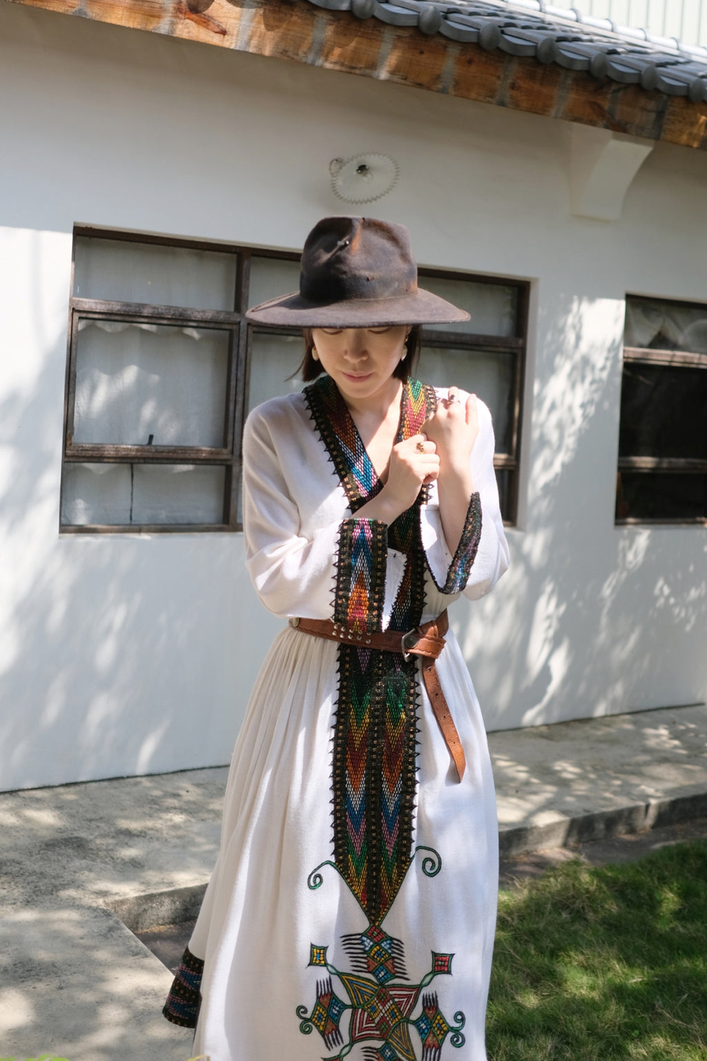 "Habesha Kemis'' Ethiopian Embroidered Folk Dress / 衣索比亞傳統刺繡洋裝