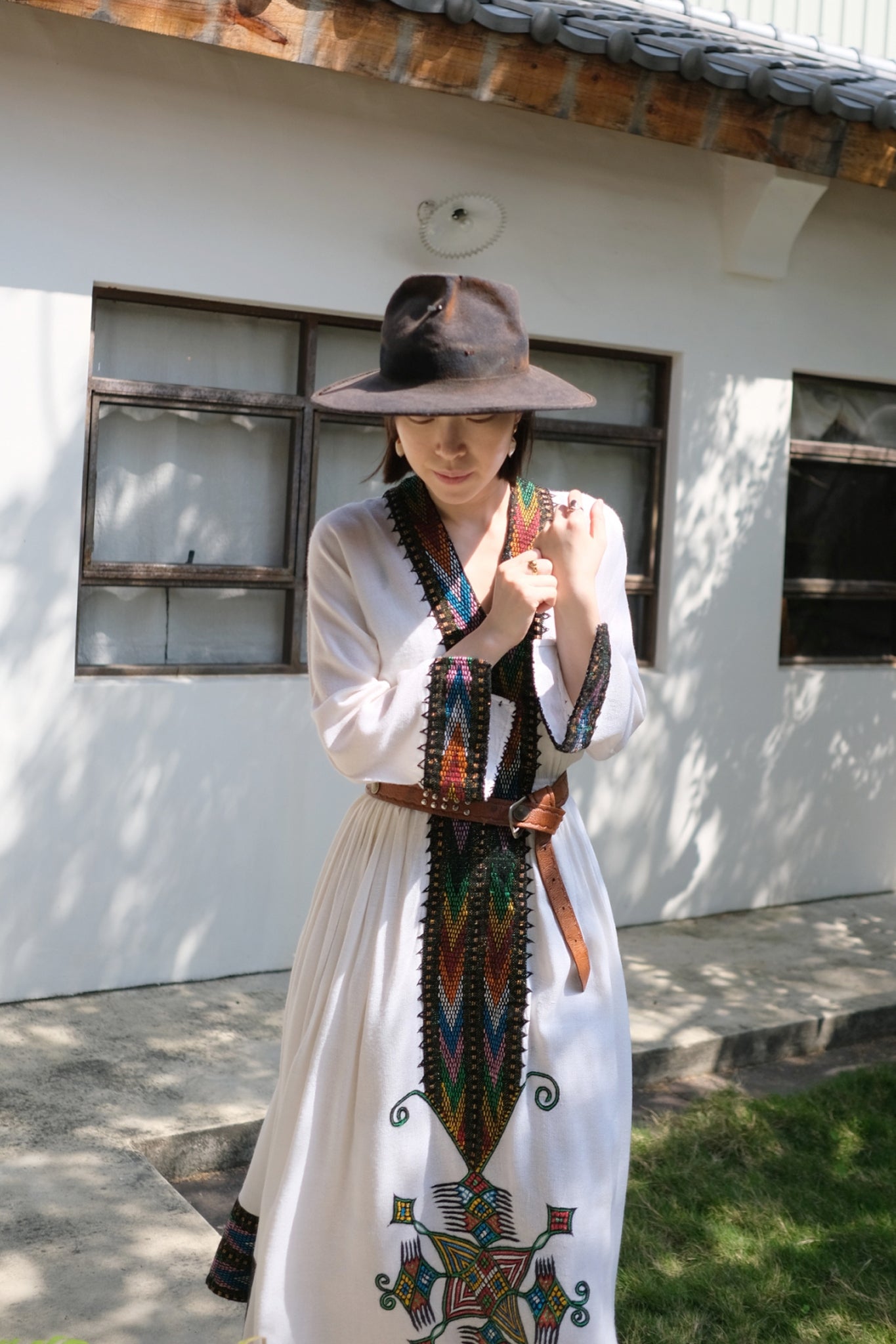 "Habesha Kemis'' Ethiopian Embroidered Folk Dress / 衣索比亞傳統刺繡洋裝