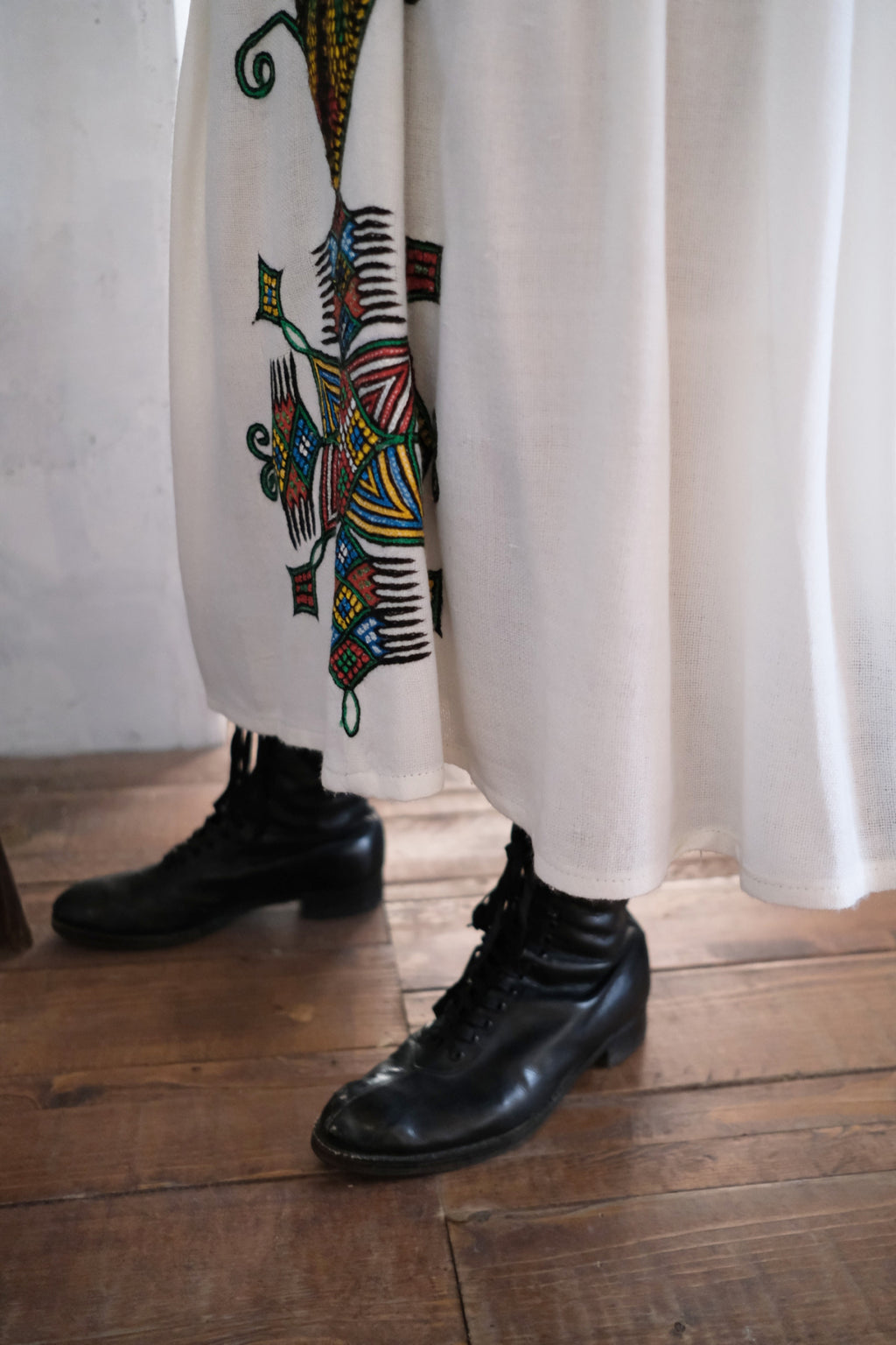 "Habesha Kemis'' Ethiopian Embroidered Folk Dress / 衣索比亞傳統刺繡洋裝