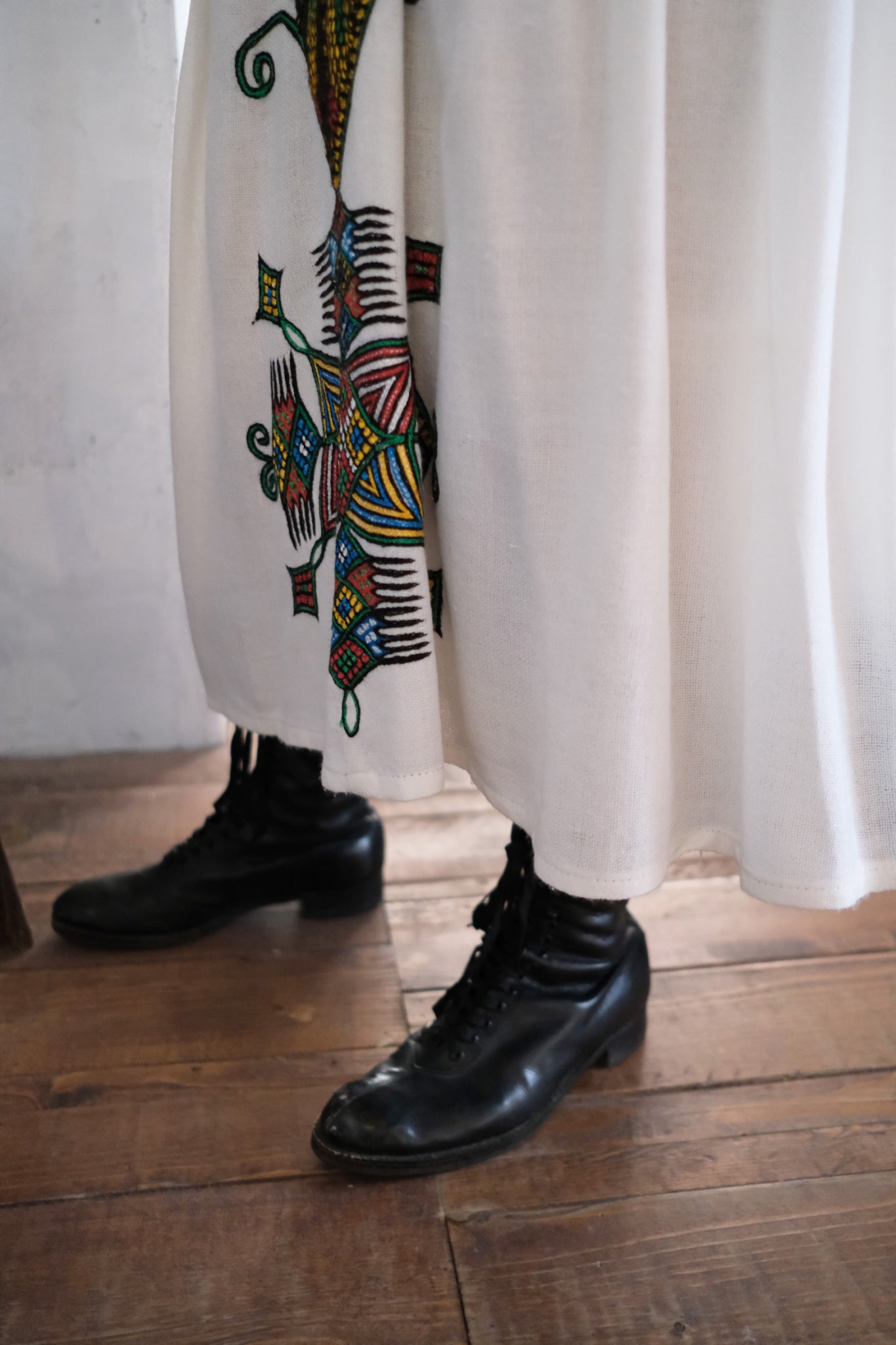 "Habesha Kemis'' Ethiopian Embroidered Folk Dress / 衣索比亞傳統刺繡洋裝