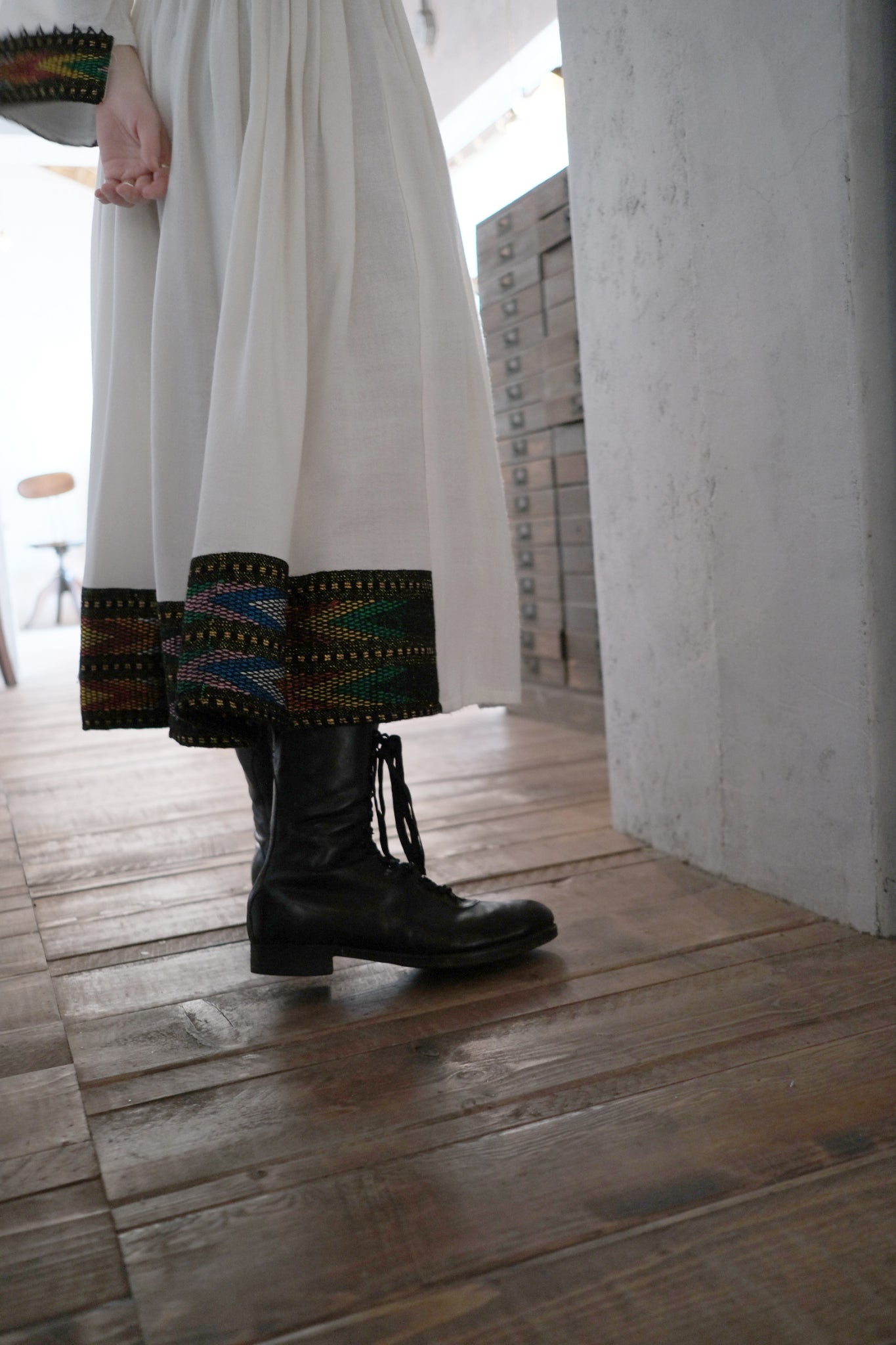 "Habesha Kemis'' Ethiopian Embroidered Folk Dress / 衣索比亞傳統刺繡洋裝