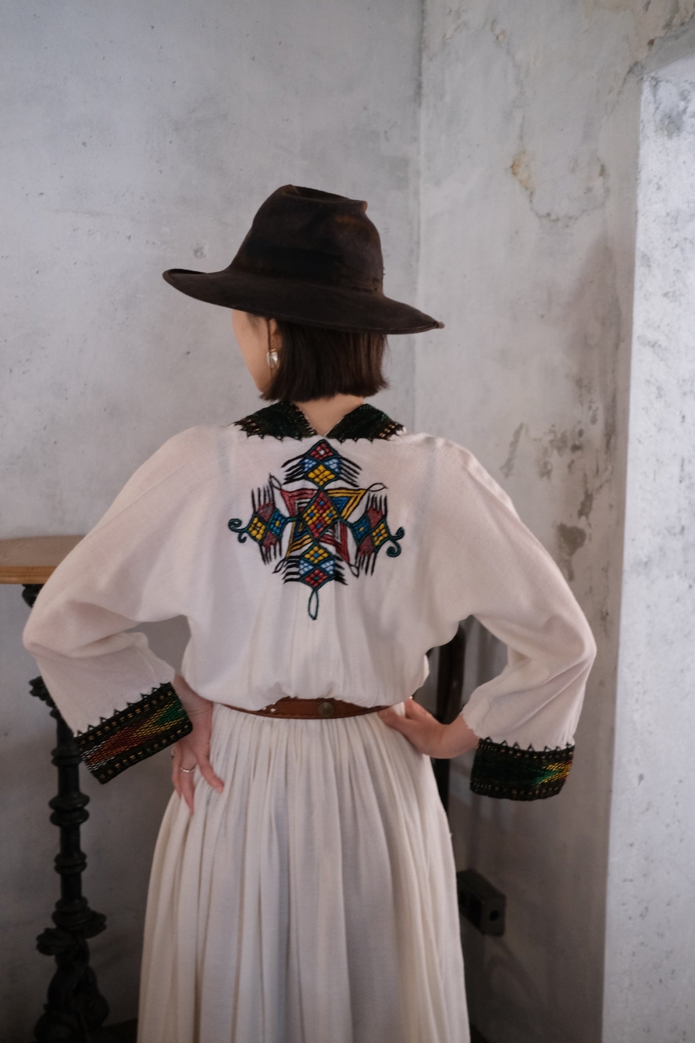 "Habesha Kemis'' Ethiopian Embroidered Folk Dress / 衣索比亞傳統刺繡洋裝
