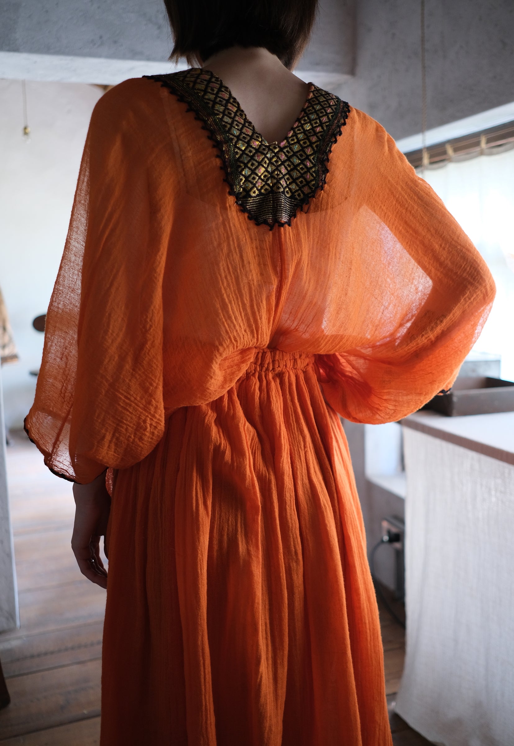 Ethiopian Embroidered Folk Dress / 衣索比亞傳統刺繡洋裝