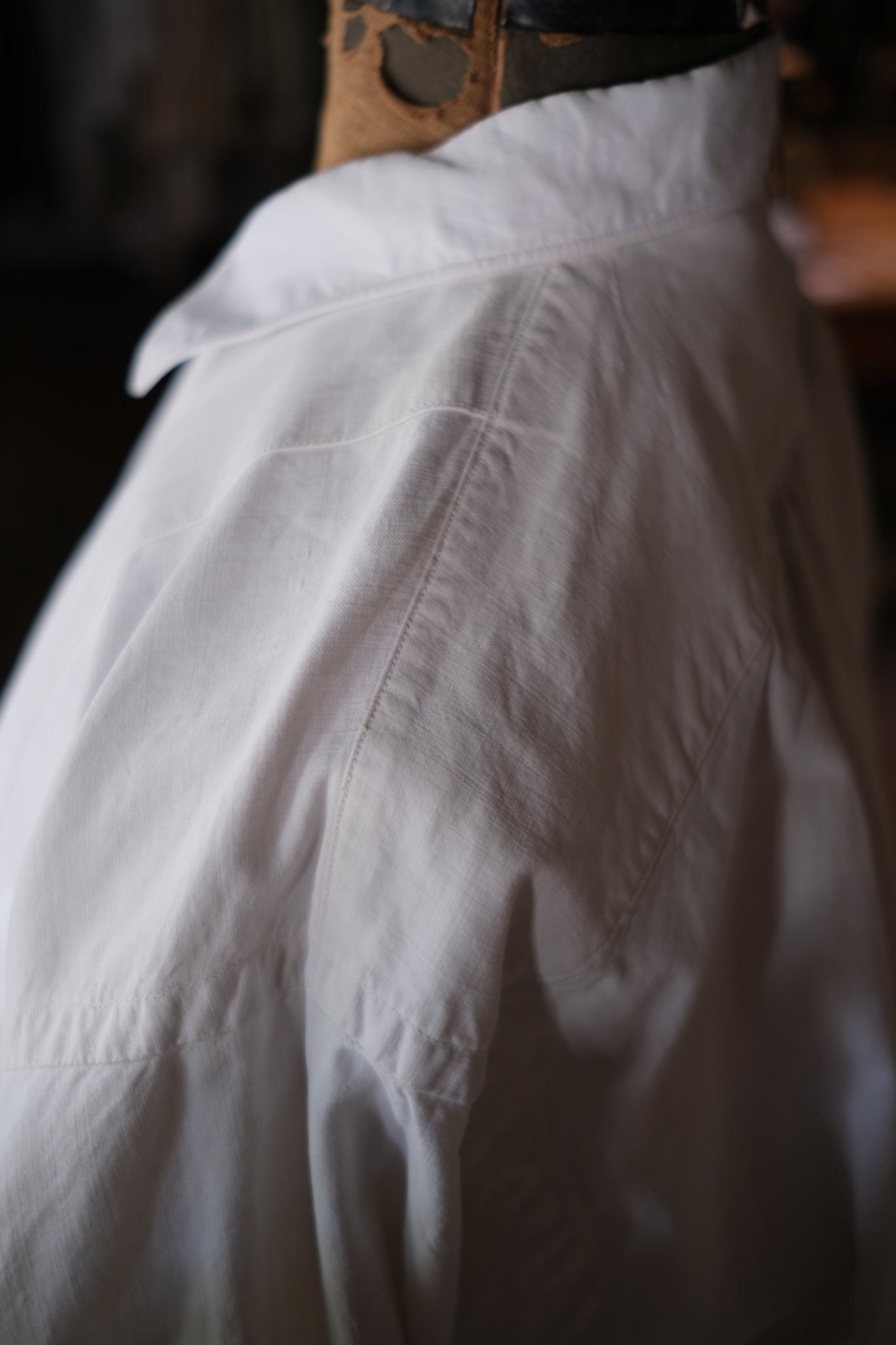 1900-1910’s French Farmer Linen Shirt / 法國農夫麻料衫