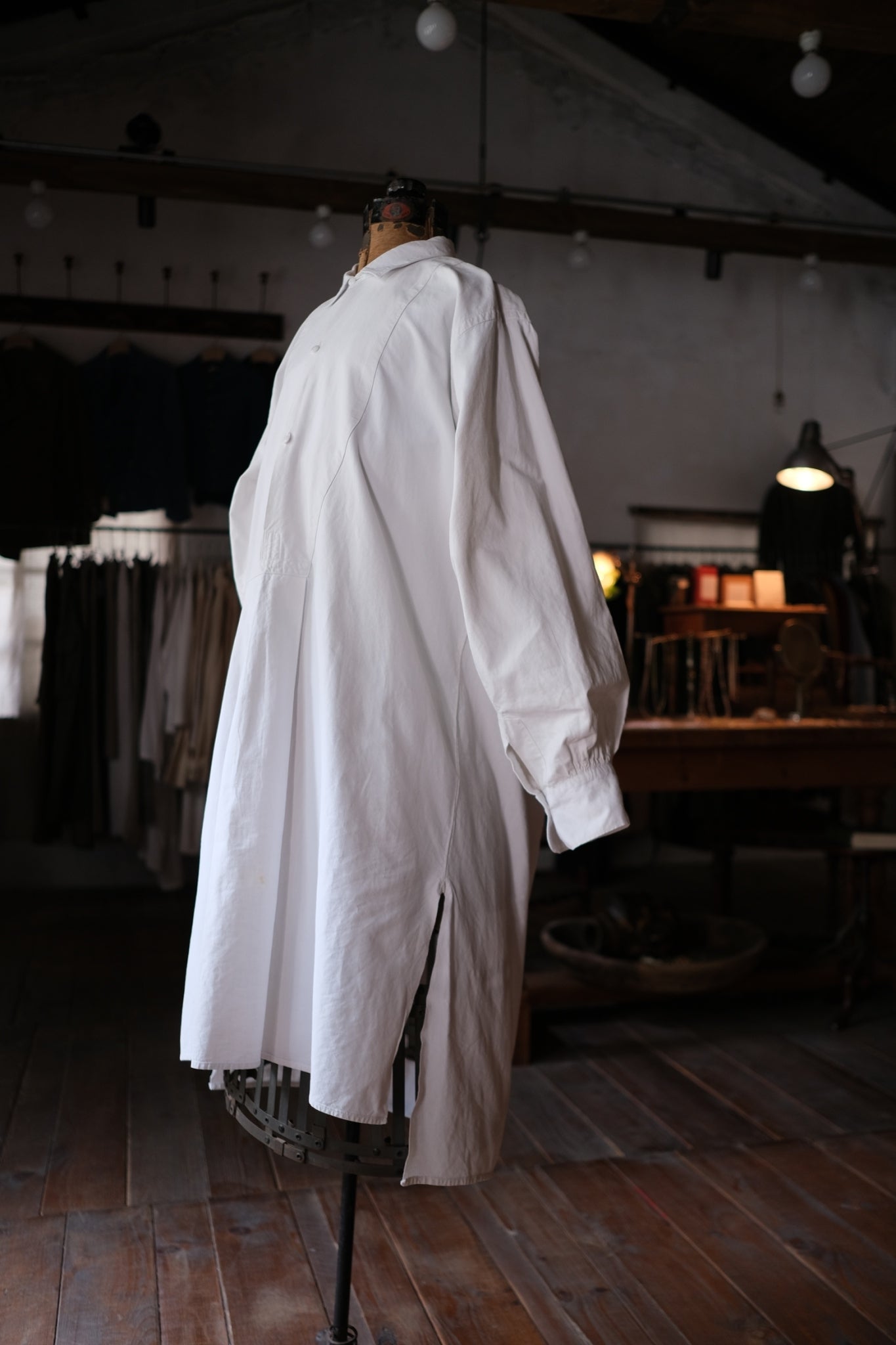 1900-1910’s French Farmer Linen Shirt / 法國農夫麻料衫