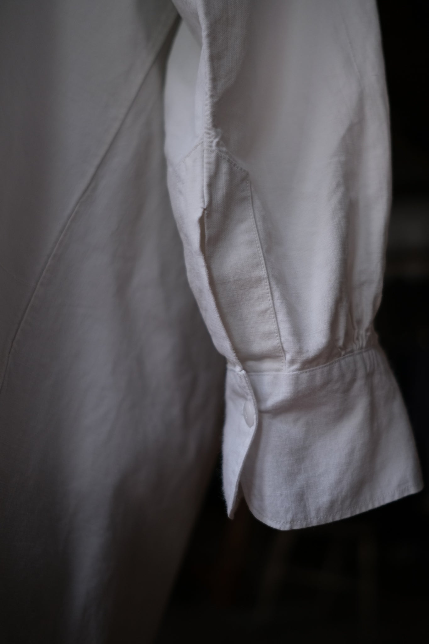 1900-1910’s French Farmer Linen Shirt / 法國農夫麻料衫