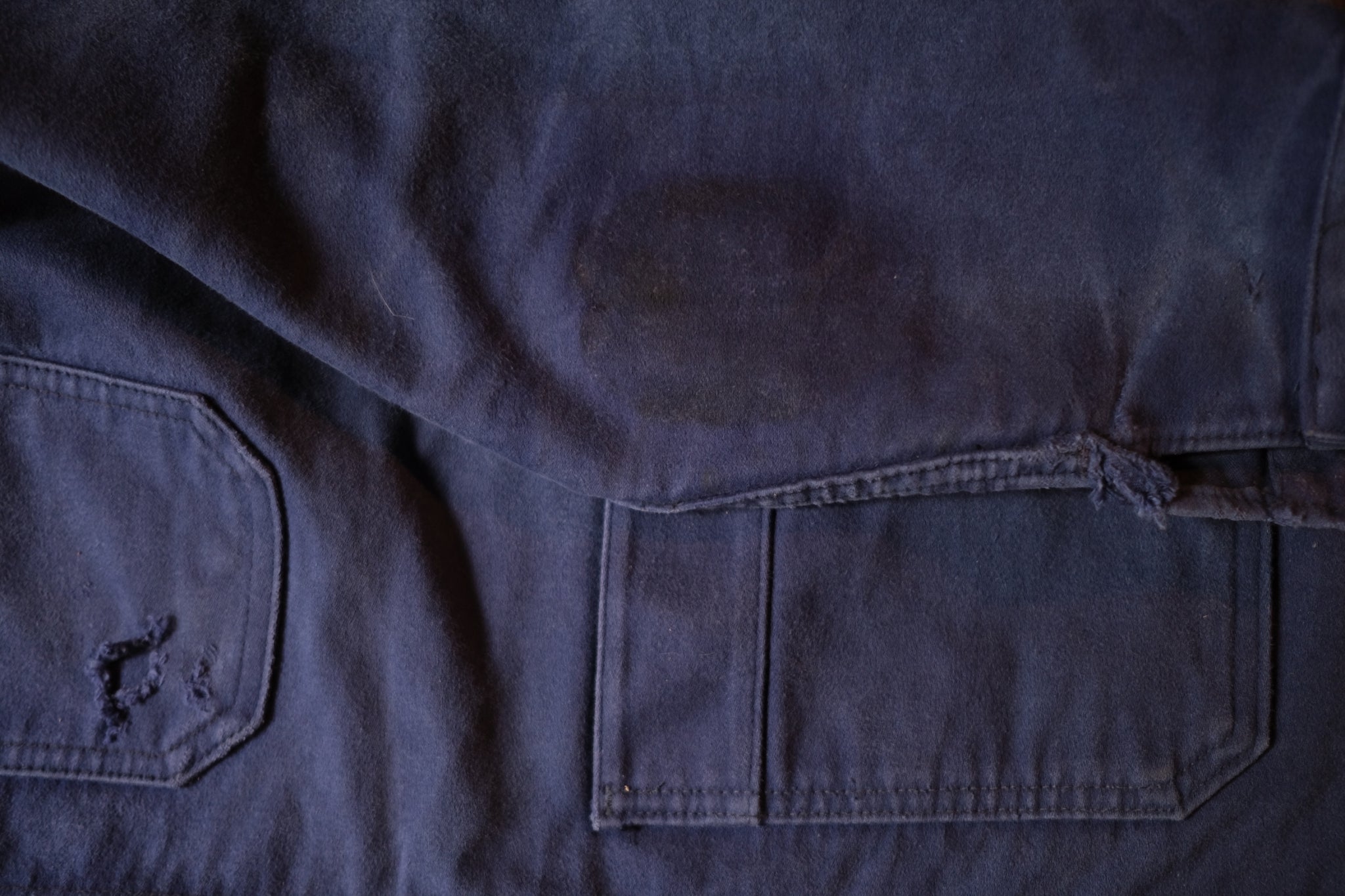 1950's " Le Mont St Michel " French  Moleskin Work Jacket / 法國工作外套