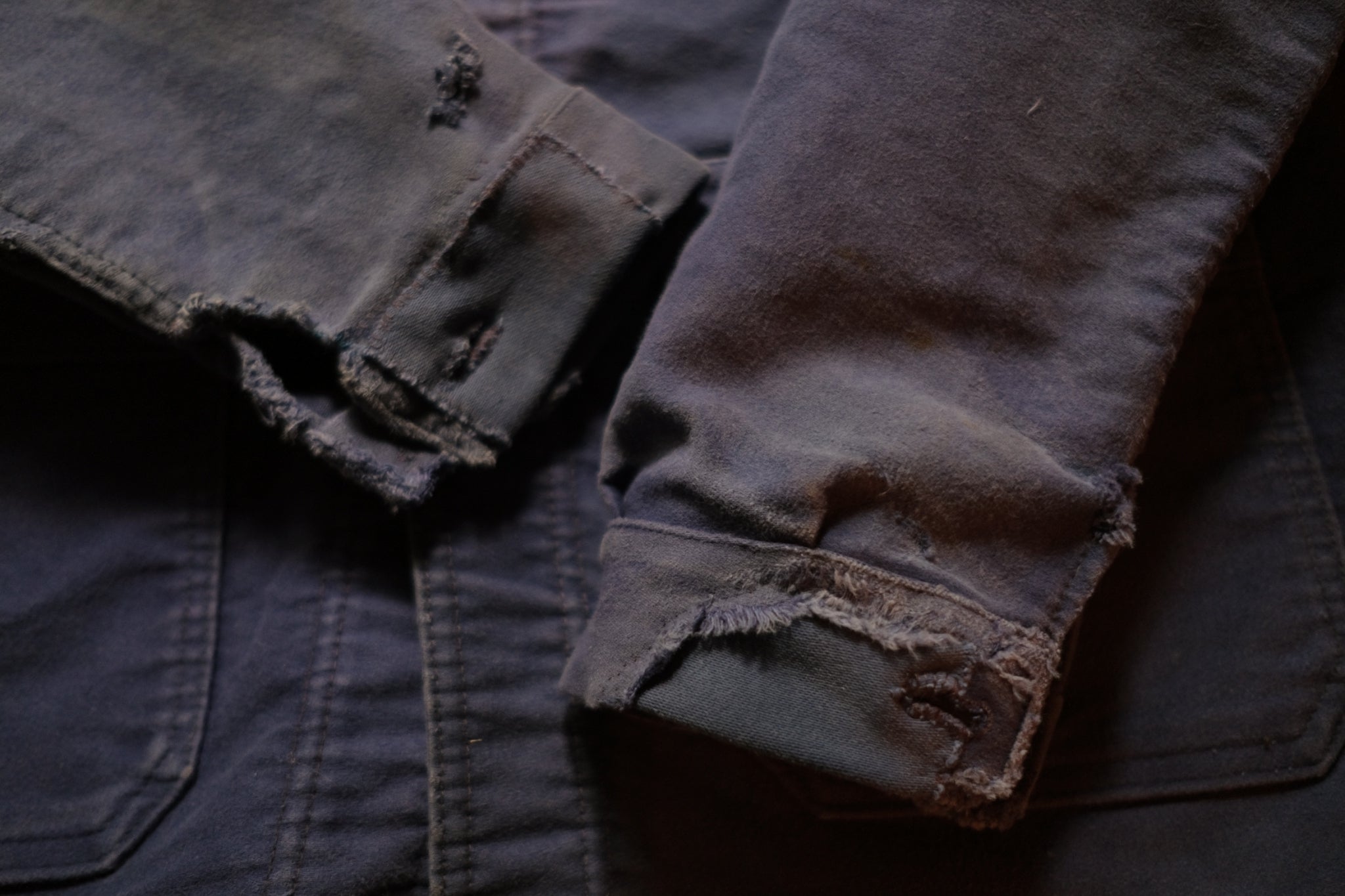 1950's " Le Mont St Michel " French  Moleskin Work Jacket / 法國工作外套