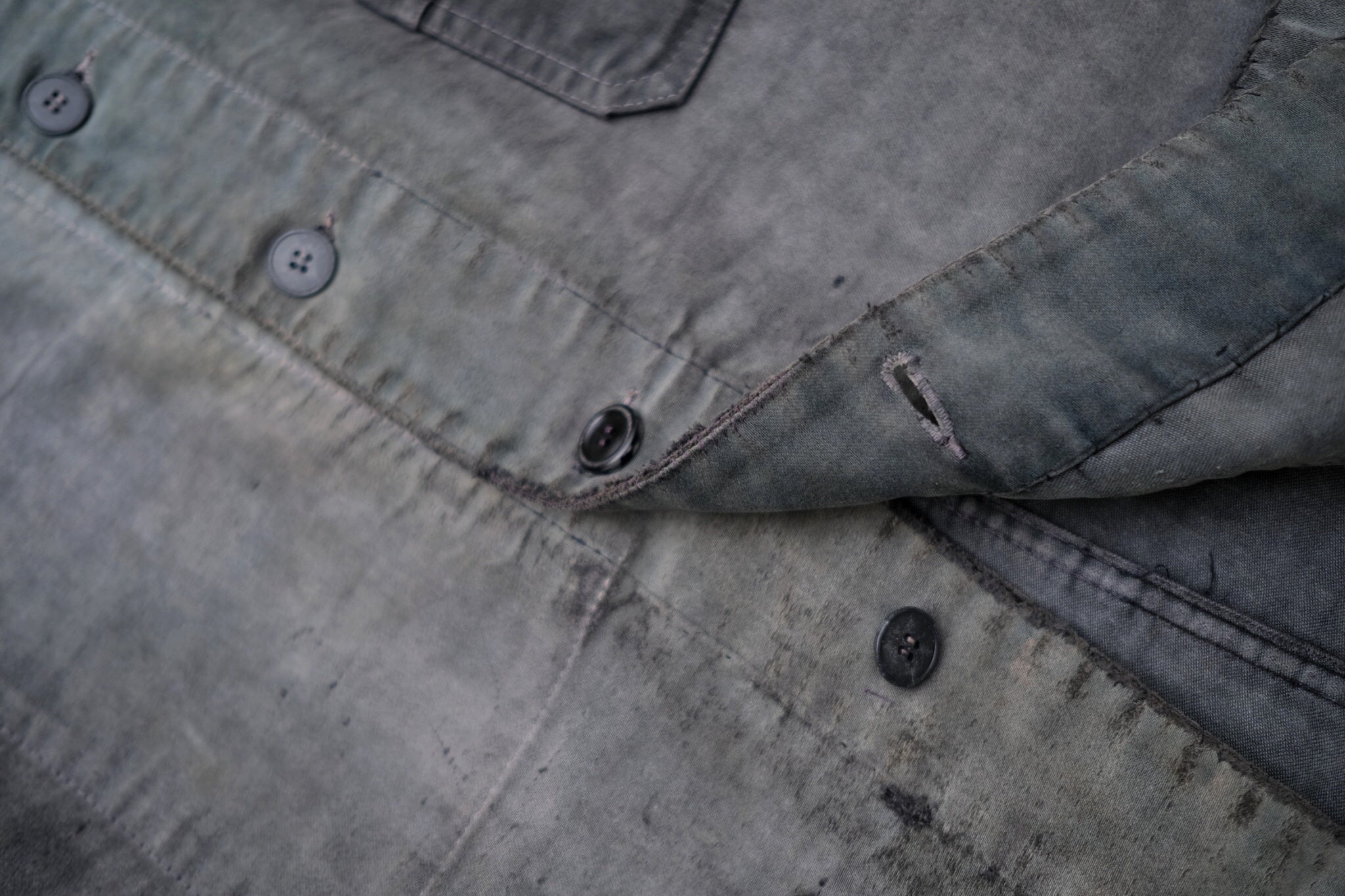 1950's “Dumont d’Urville” French Black Moleskin Work Jacket / 法國黑色工作外套