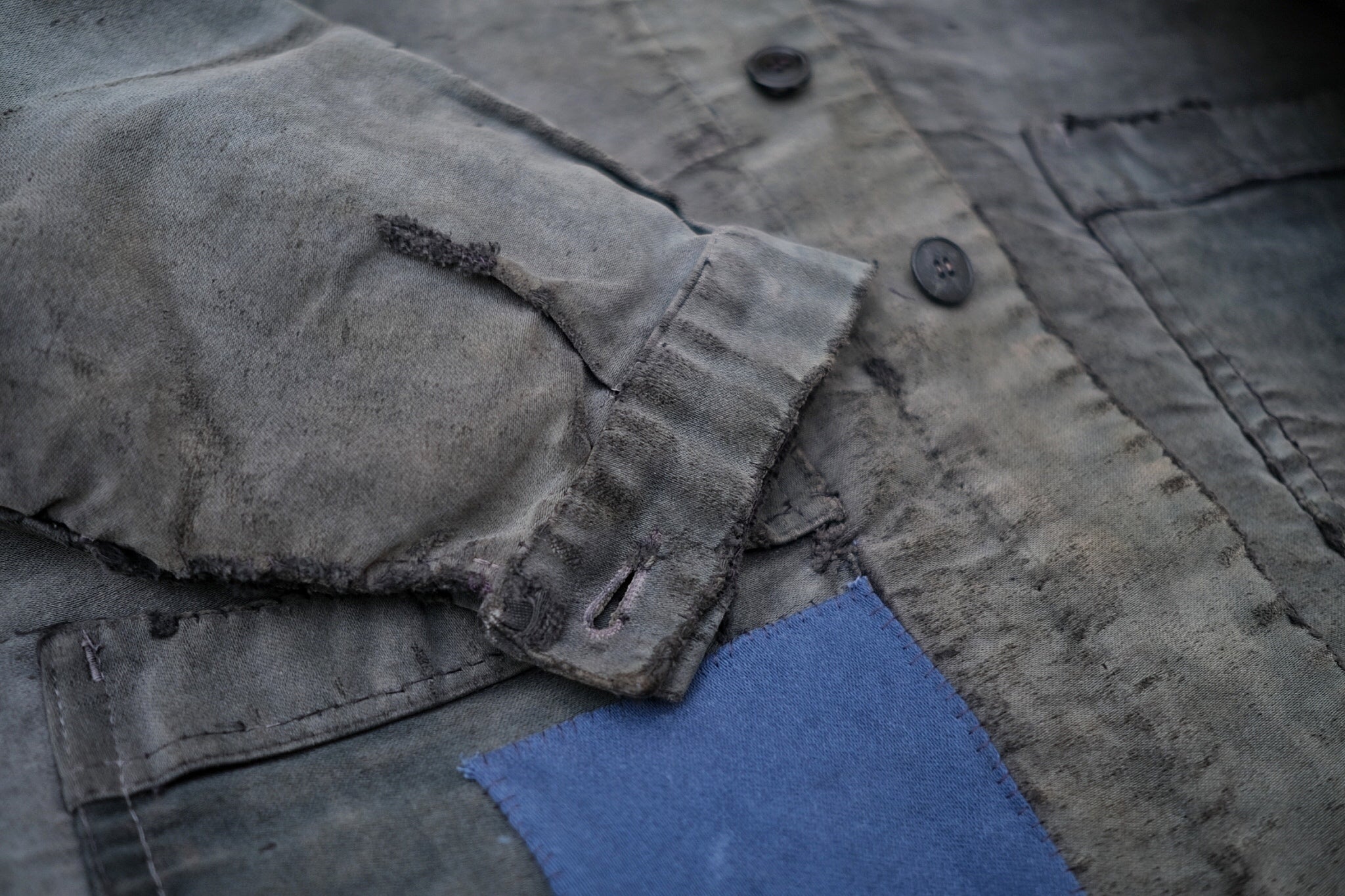 1950's “Dumont d’Urville” French Black Moleskin Work Jacket / 法國黑色工作外套