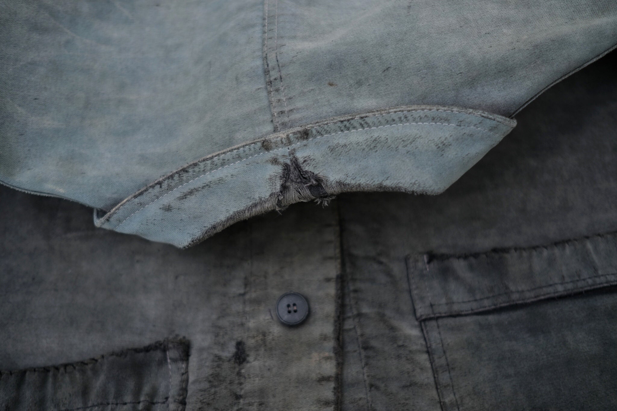 1950's “Dumont d’Urville” French Black Moleskin Work Jacket / 法國黑色工作外套