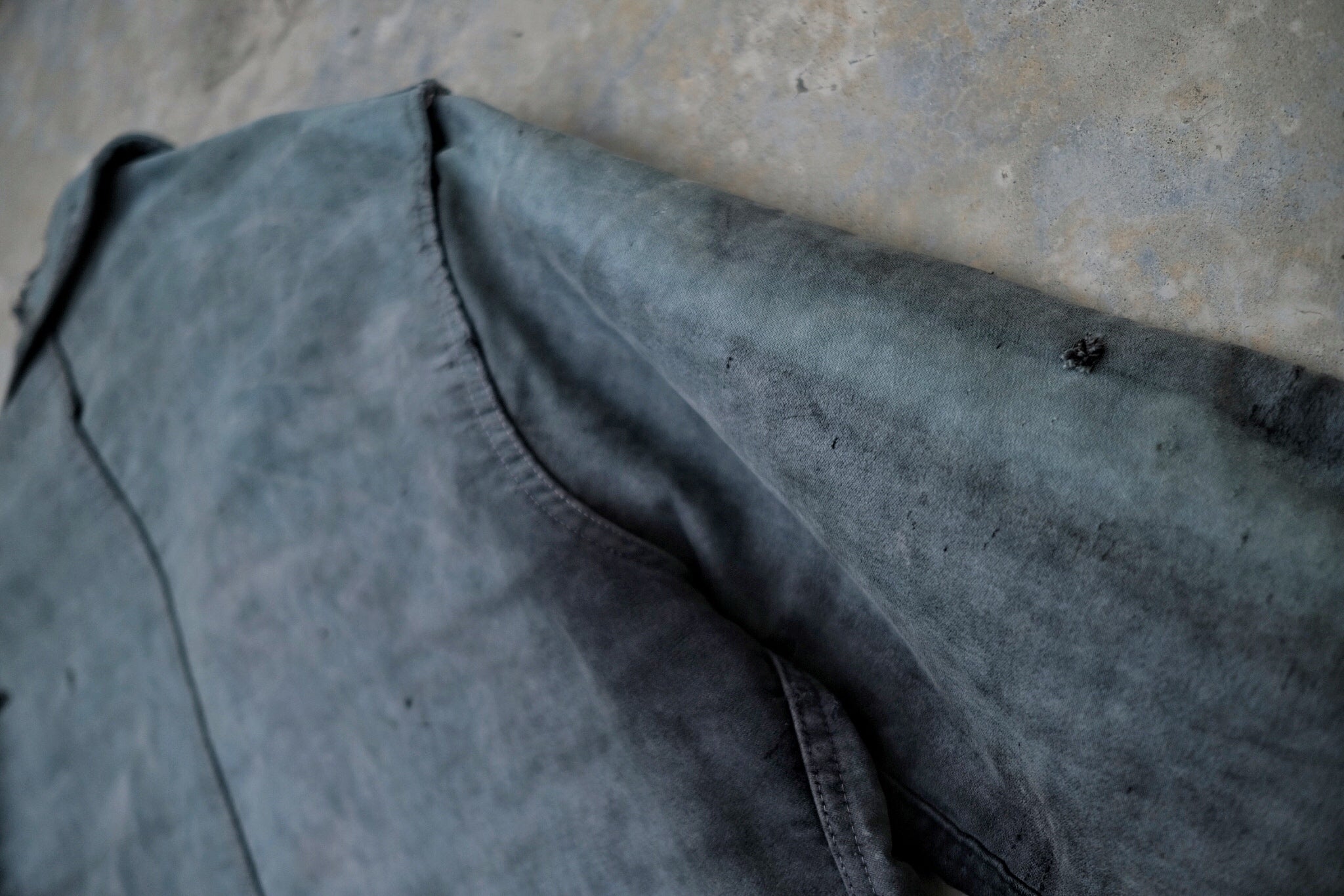 1950's “Dumont d’Urville” French Black Moleskin Work Jacket / 法國黑色工作外套