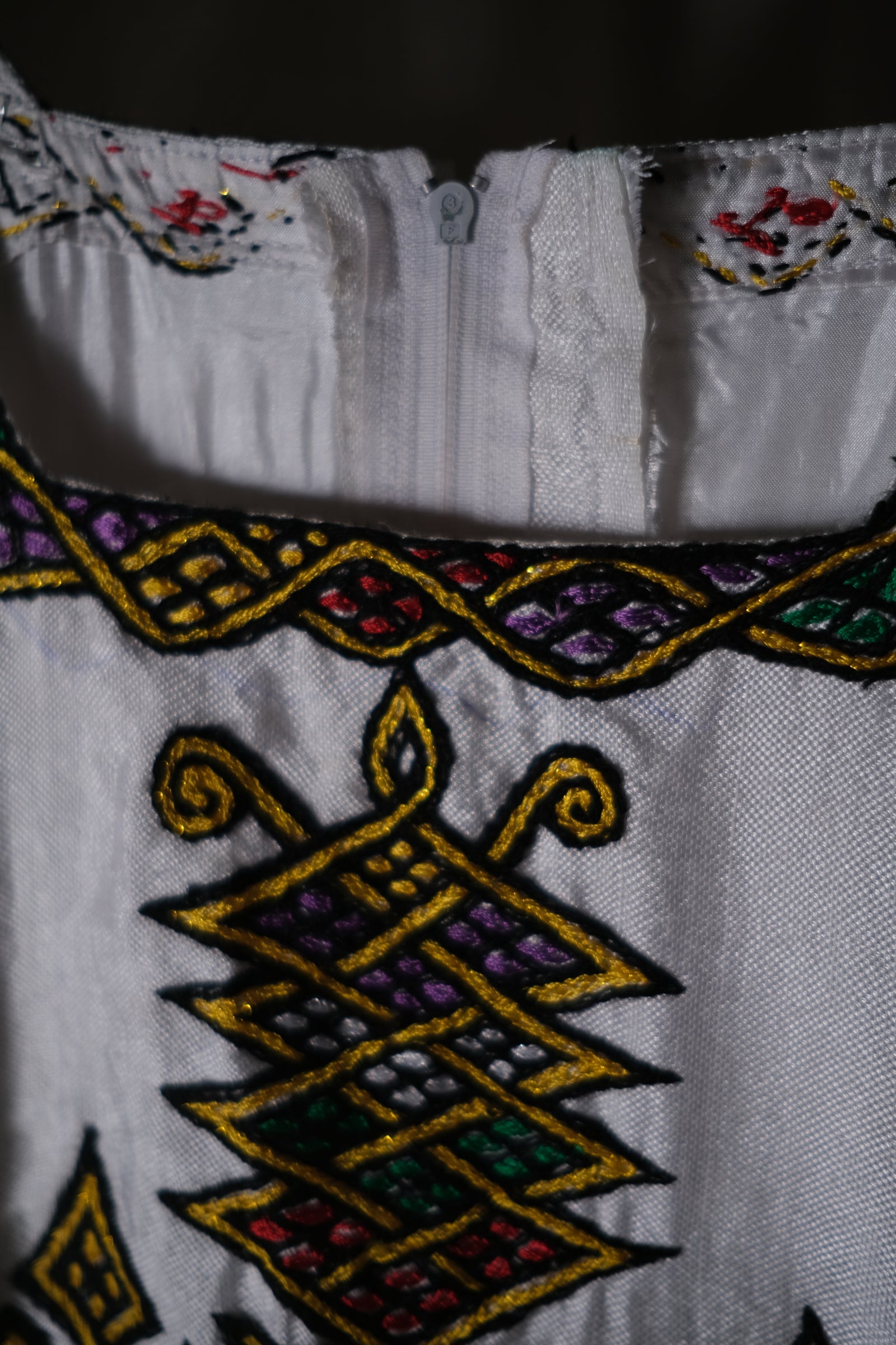 1980's Ethiopian "Kemis" Folk Dress / 衣索比亞民俗洋裝