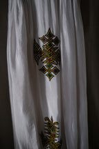 1980's Ethiopian "Kemis" Folk Dress / 衣索比亞民俗洋裝