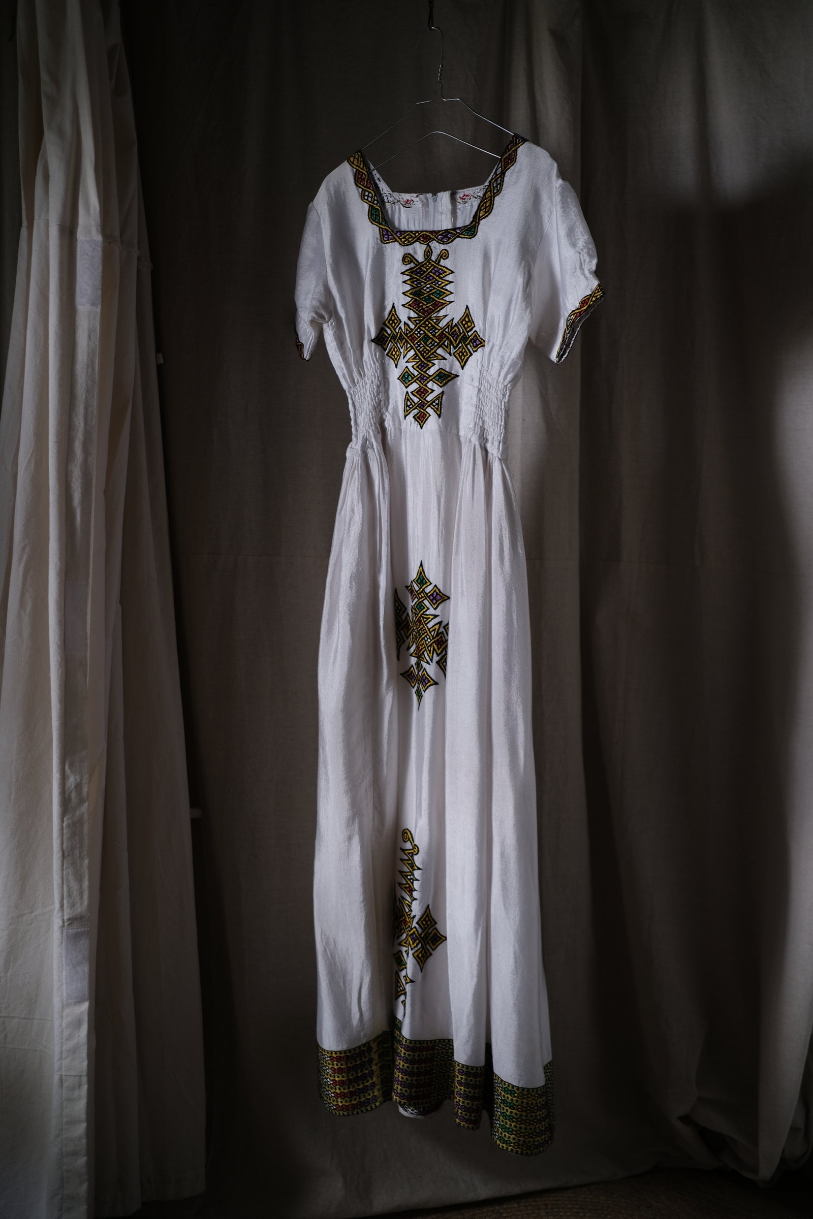 1980's Ethiopian "Kemis" Folk Dress / 衣索比亞民俗洋裝