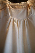 1970’s OOps California Lace Raw Cotton Maxi Dress / 1970's OOps 加州蕾絲長裙