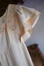 1970’s OOps California Lace Raw Cotton Maxi Dress / 1970's OOps 加州蕾絲長裙