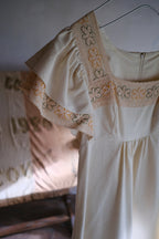 1970’s OOps California Lace Raw Cotton Maxi Dress / 1970's OOps 加州蕾絲長裙