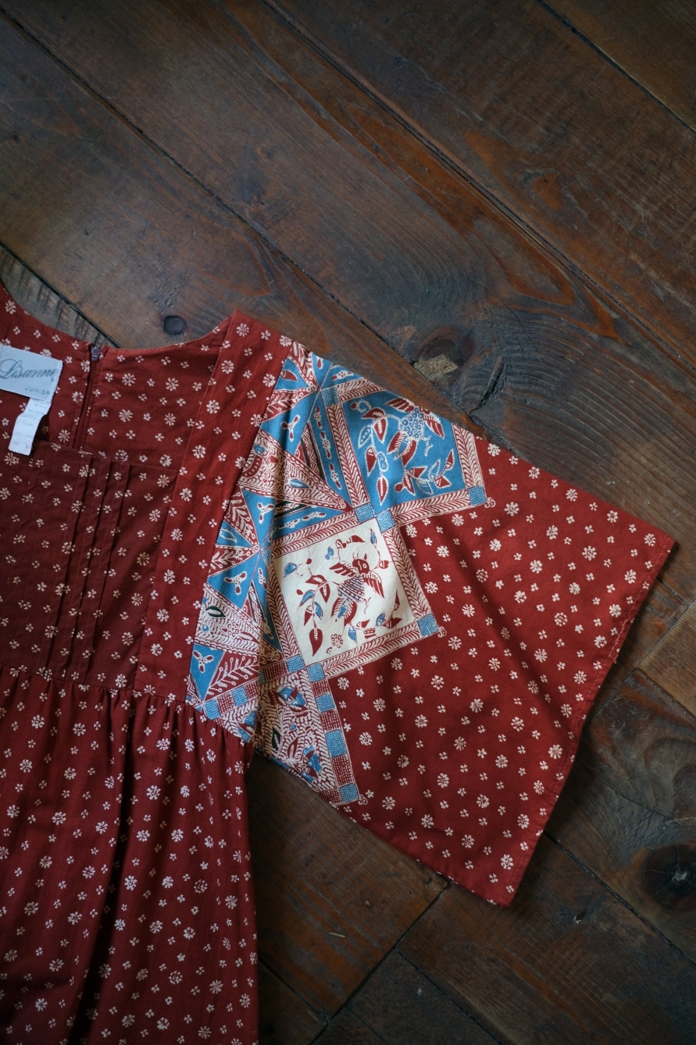 1970’s Lisanne Indian Style Block Print Dress / 印花連衣裙