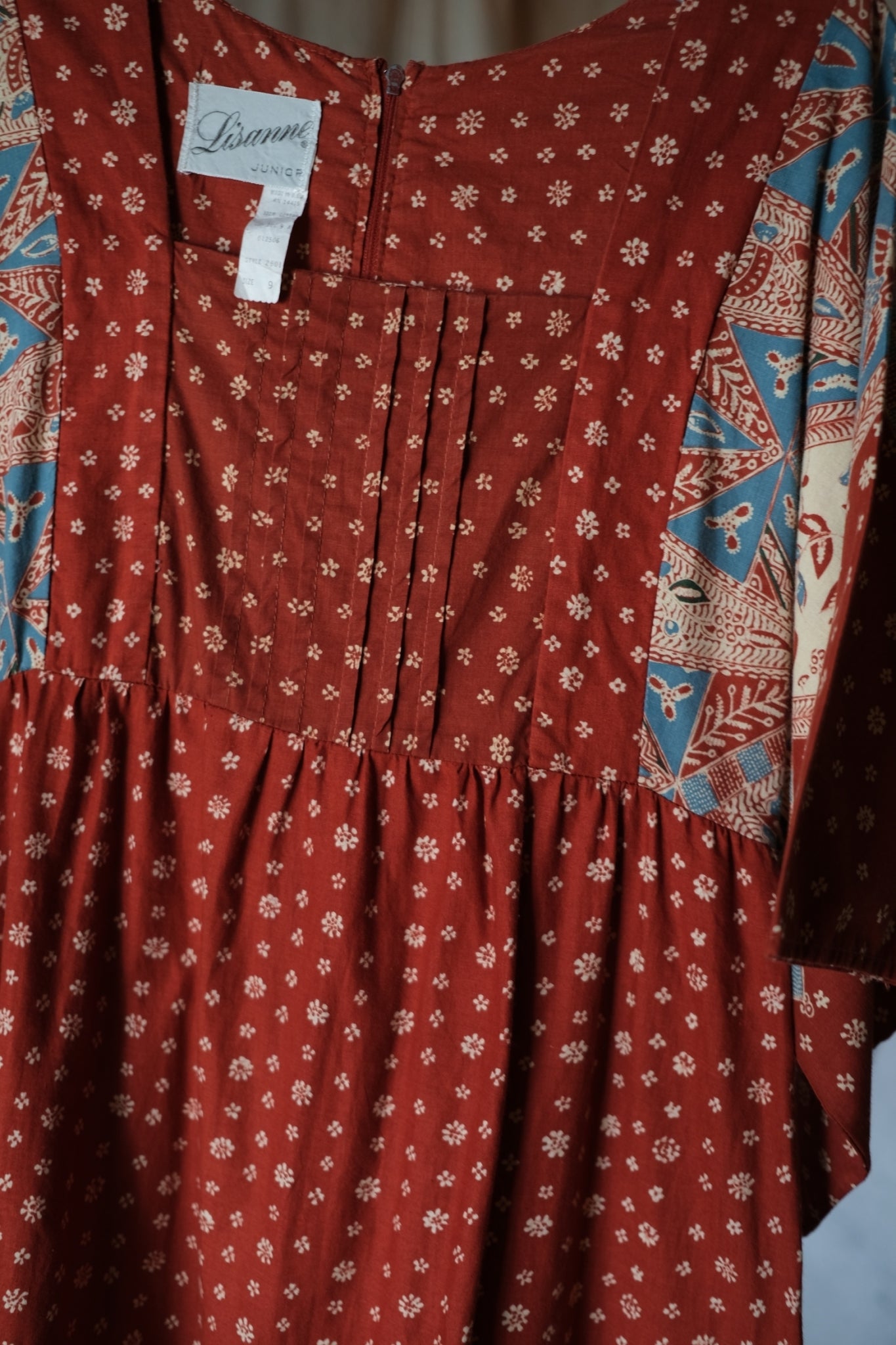 1970’s Lisanne Indian Style Block Print Dress / 印花連衣裙