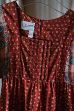 1970’s Lisanne Indian Style Block Print Dress / 印花連衣裙