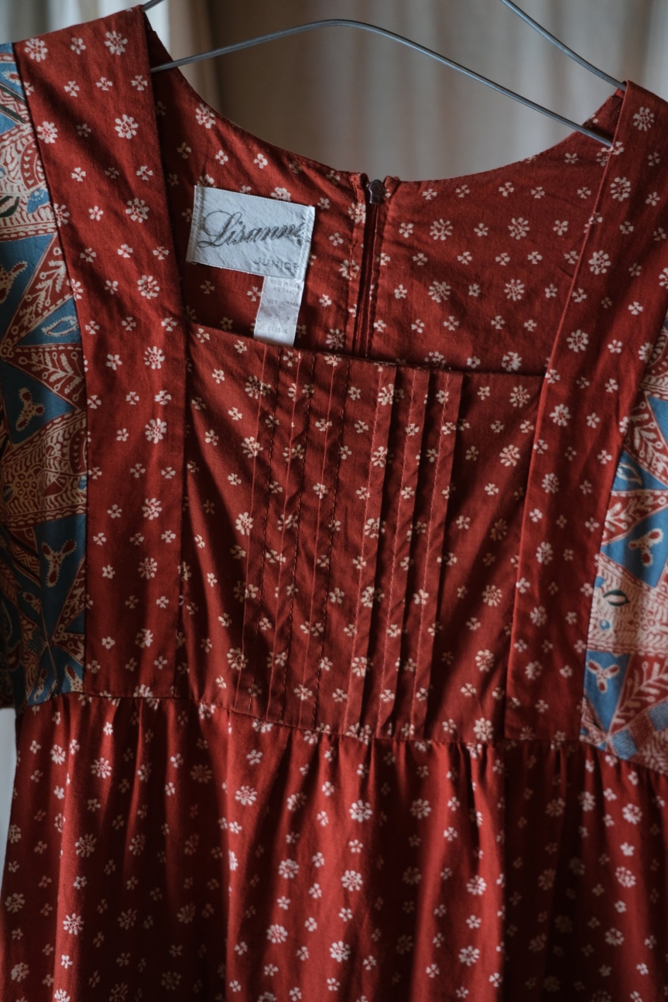 1970’s Lisanne Indian Style Block Print Dress / 印花連衣裙