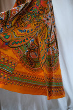 1970’s Pakistan Style Empire Waist Maxi Dress / 巴基斯坦高腰長裙
