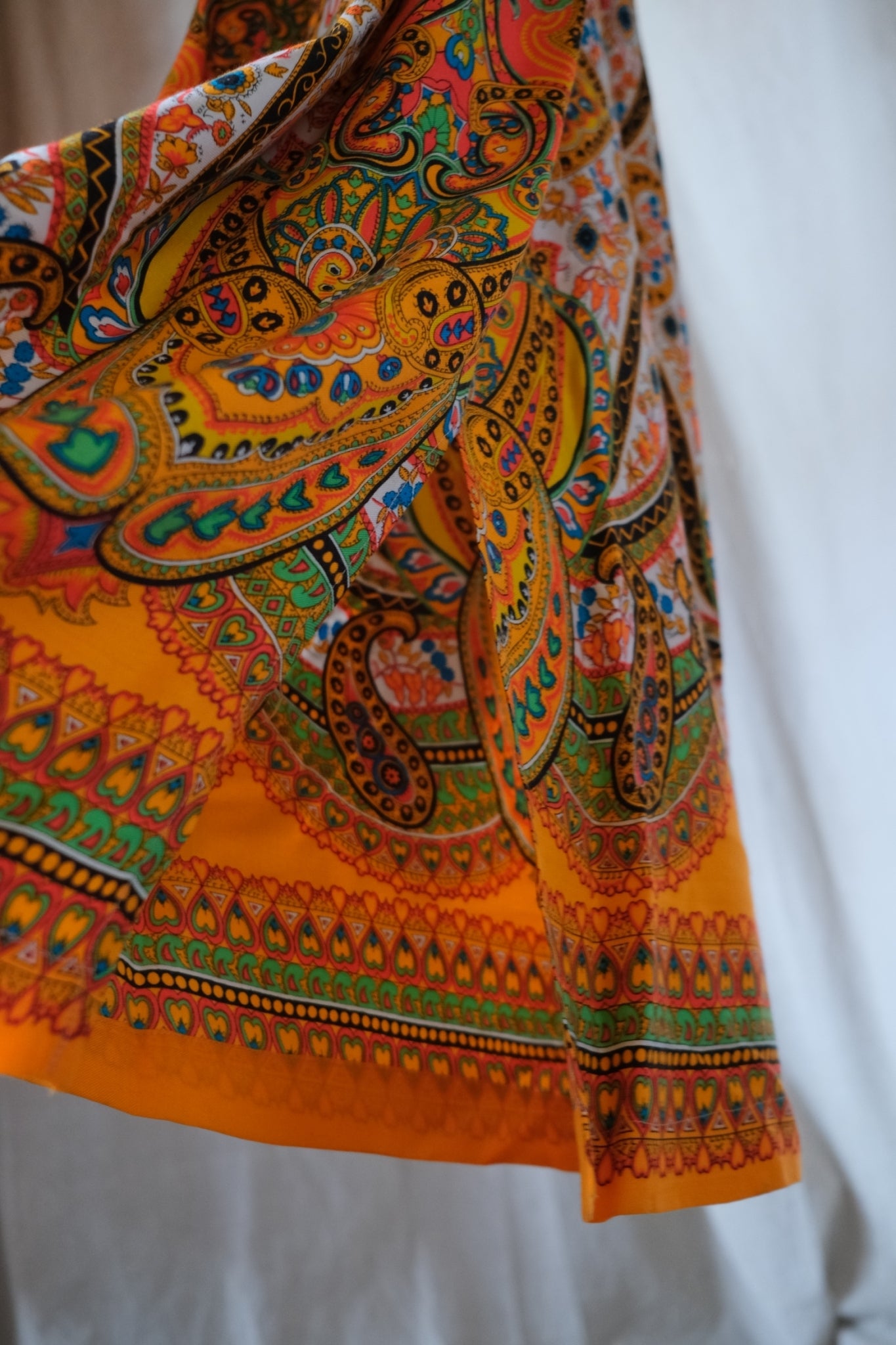 1970’s Pakistan Style Empire Waist Maxi Dress / 巴基斯坦高腰長裙