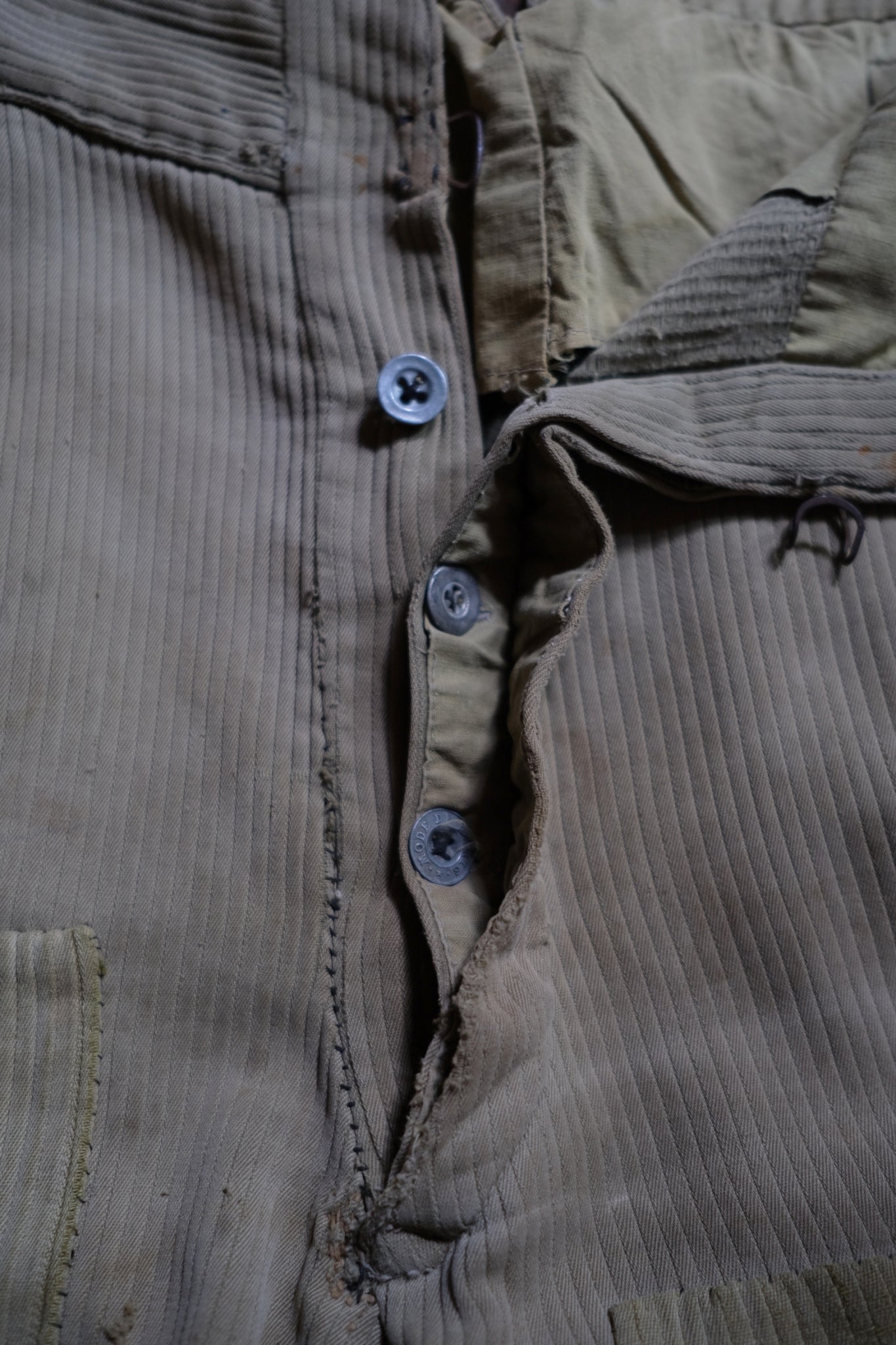 1930’s French Coutil Farmer Worker Trousers / 法國農用工作褲
