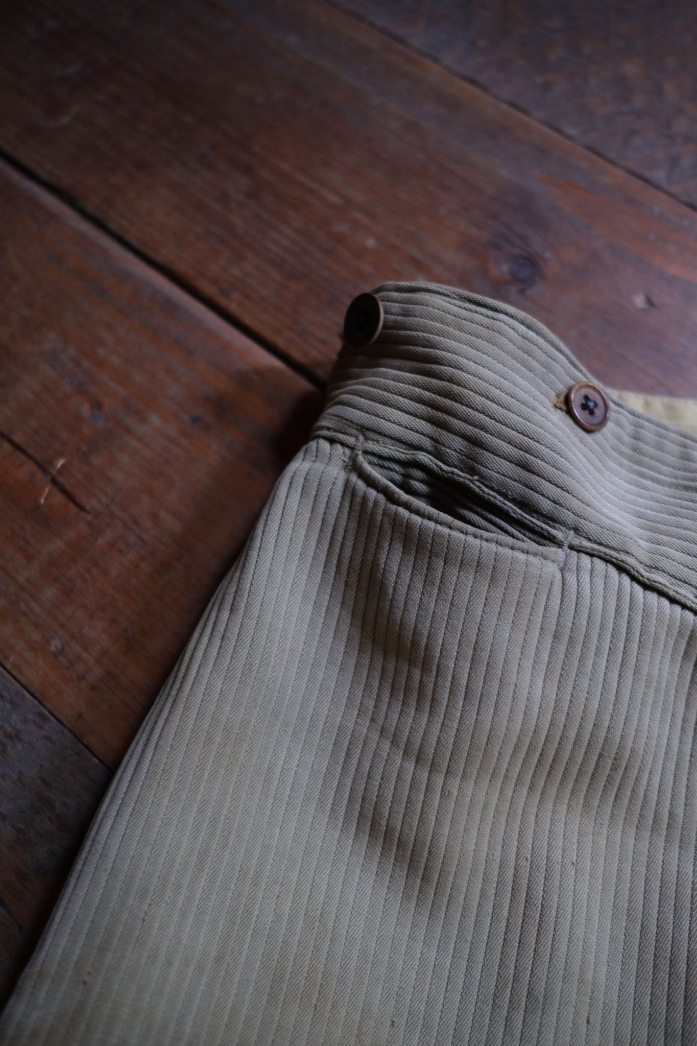 1930’s French Coutil Farmer Worker Trousers / 法國農用工作褲